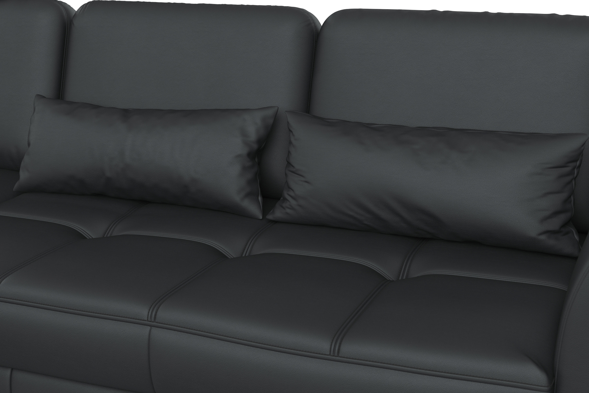 sit&more Ecksofa »Bendigo L-Form«, inklusive Sitztiefenverstellung, Bodenfreiheit 12 cm, in 2 Fußfarben