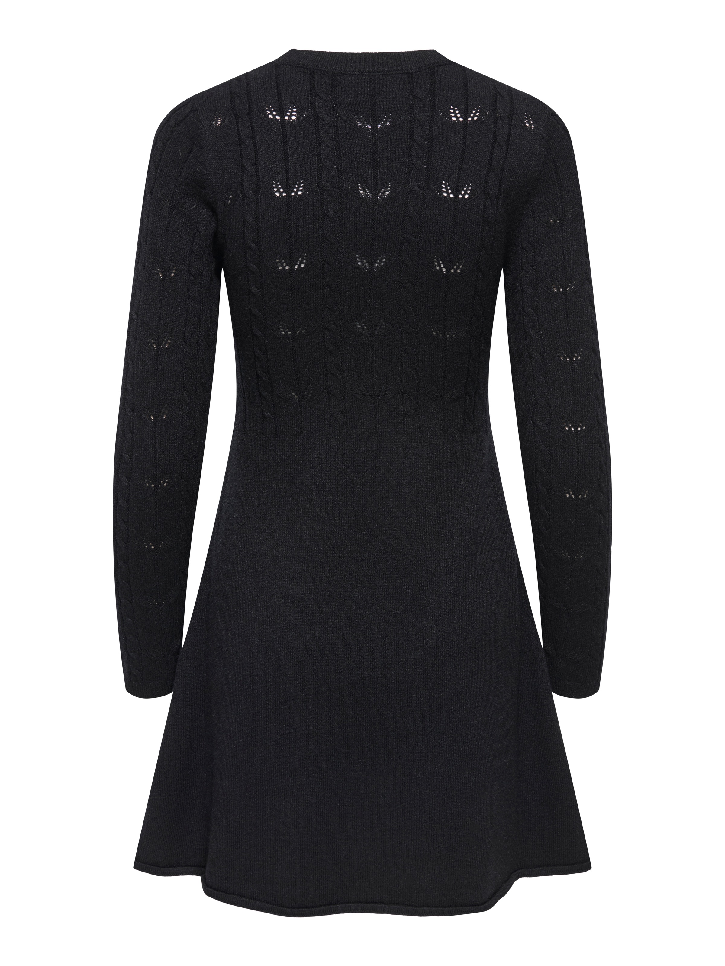 ONLY Strickkleid "ONLKATIA LIFE LS O-NECK CABL DRES EX KNT" Viskosemischung günstig online kaufen