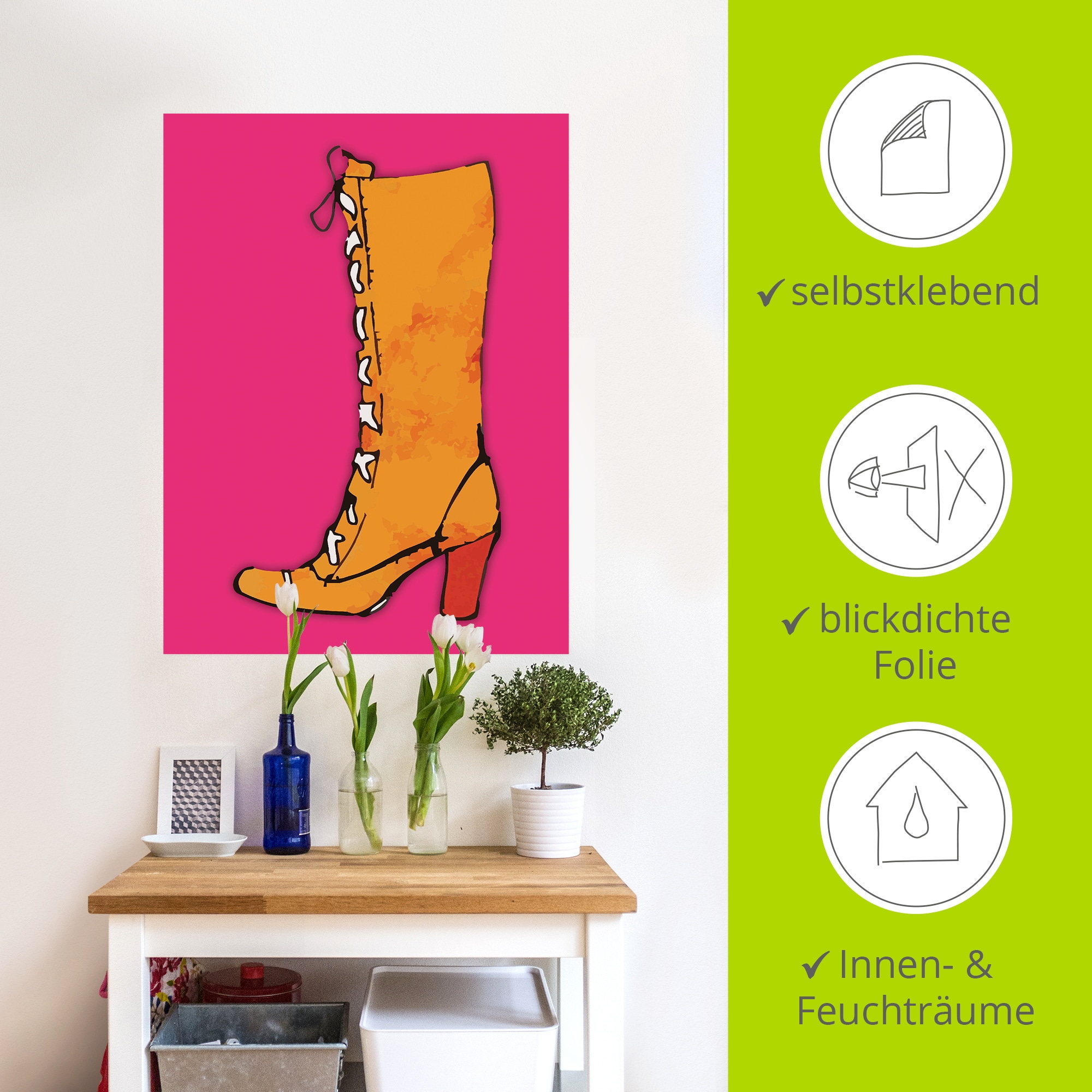 Artland Wandbild »Stiefel« Fashion 1 Stk. tlg. als Alubild, Leinwandbild, Poster, Wandaufkleber in verschied. Größen