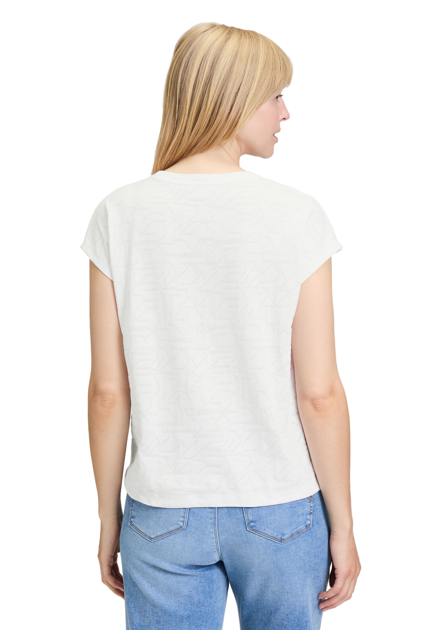 Betty Barclay Kurzarmshirt »Betty Barclay Damen Strukturshirt mit Tunnelzug«, (1 tlg.), Material
