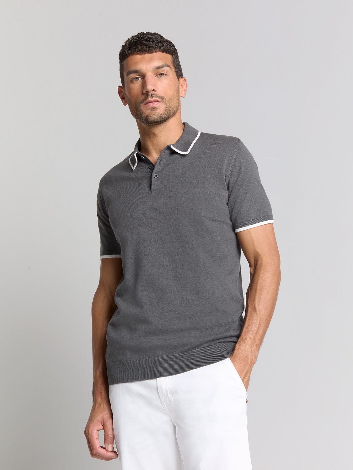 NO EXCESS T-Shirt "No Excess Kurzarm Poloshirt" günstig online kaufen