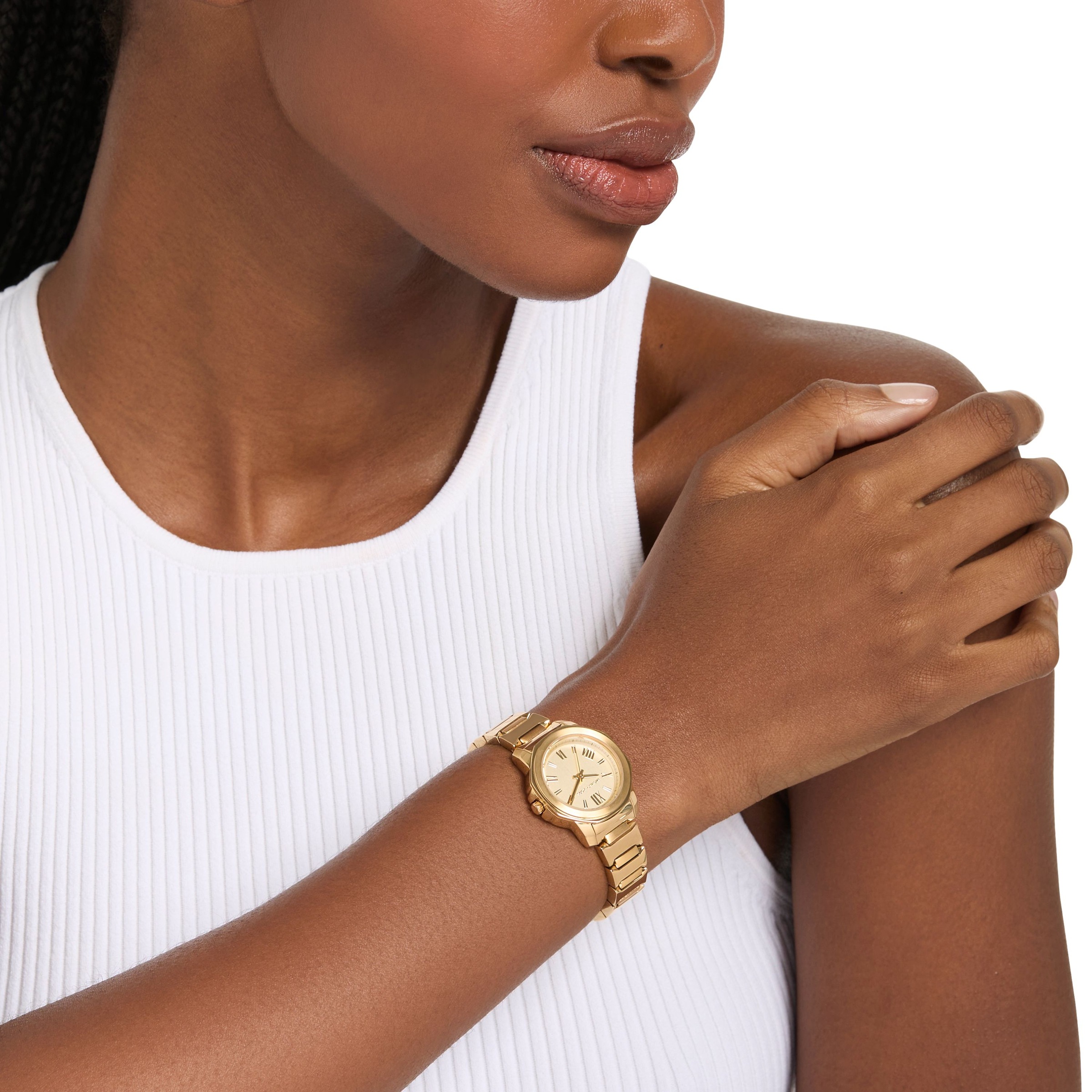 MICHAEL KORS Quarzuhr »Prescott« Armbanduhr, Edelstahlarmband, analog
