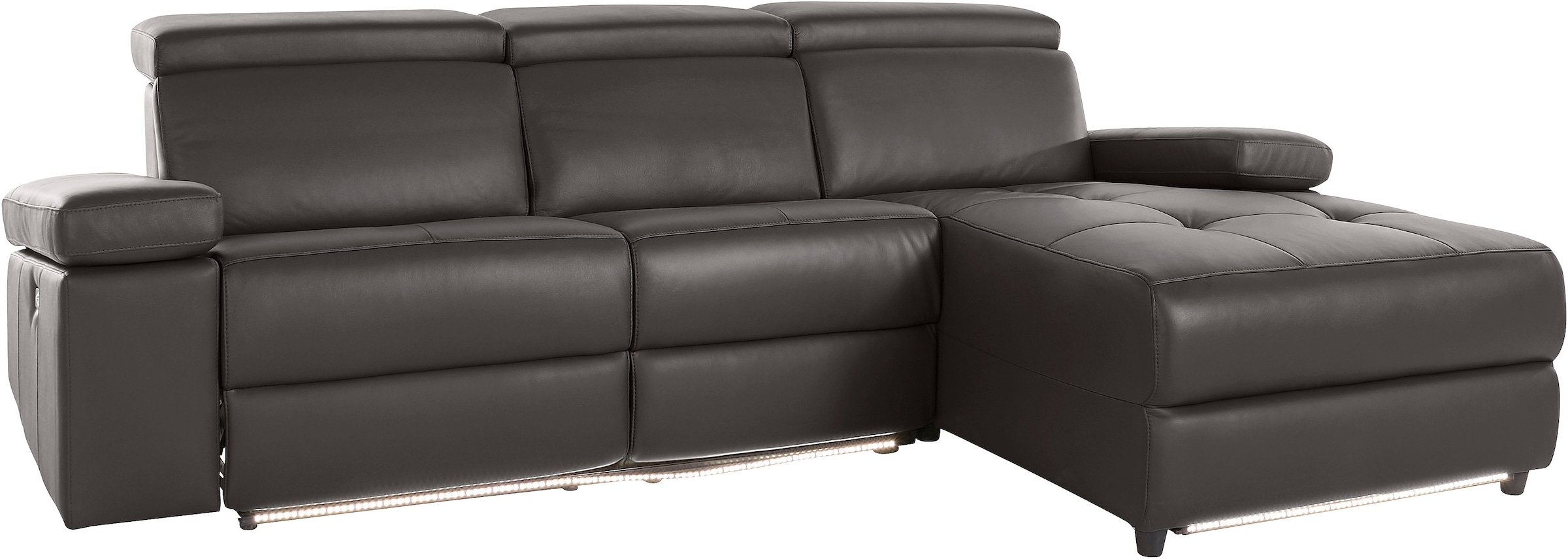 Places of Style Ecksofa »Kilado, L-Form,«, mit Relaxfunktion, verstellbarer Armlehne, Kopfteilverstellung