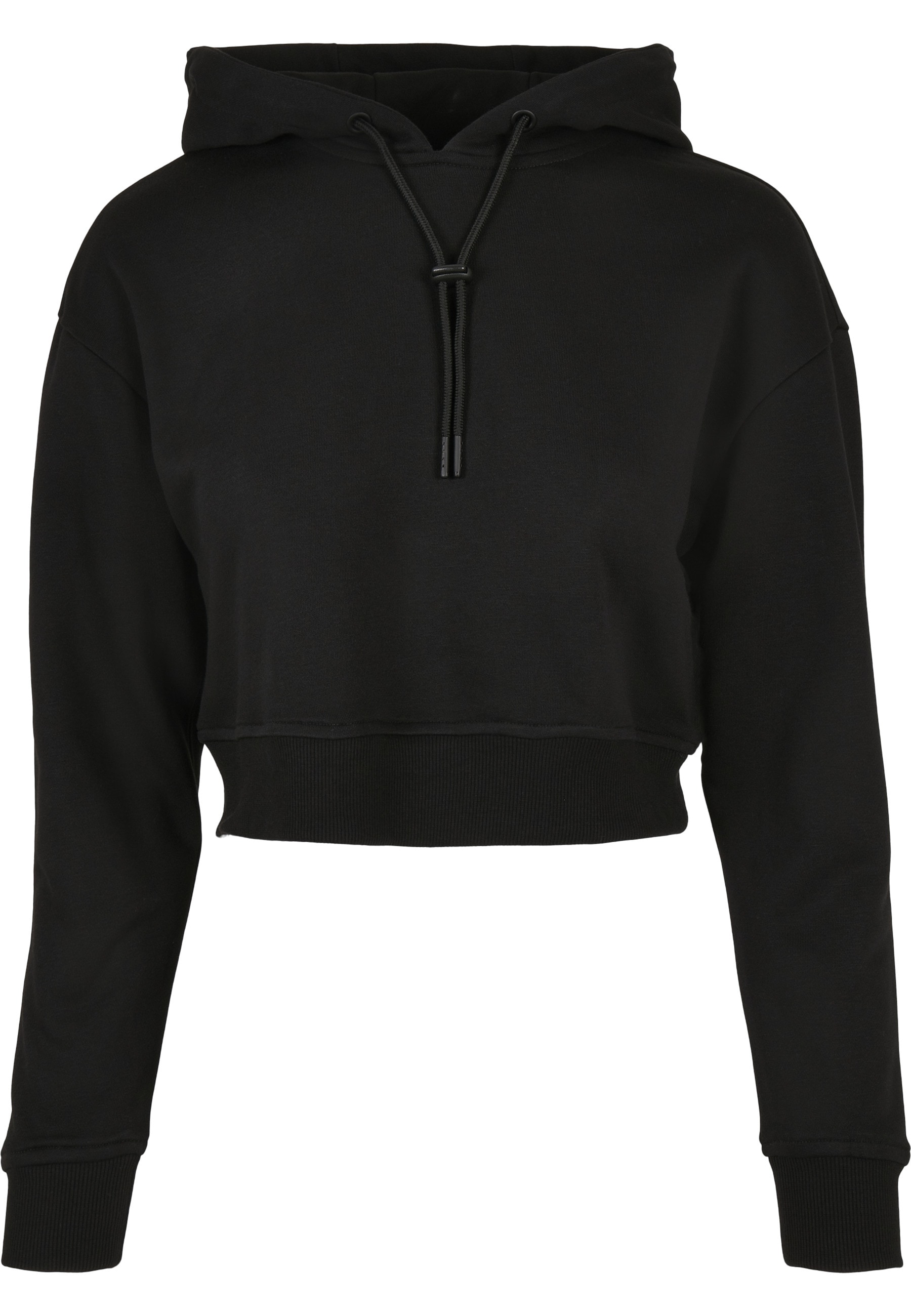 URBAN CLASSICS Rundhalspullover "Urban Classics Damen Ladies Short Terry Hoody" 1 Stk.
