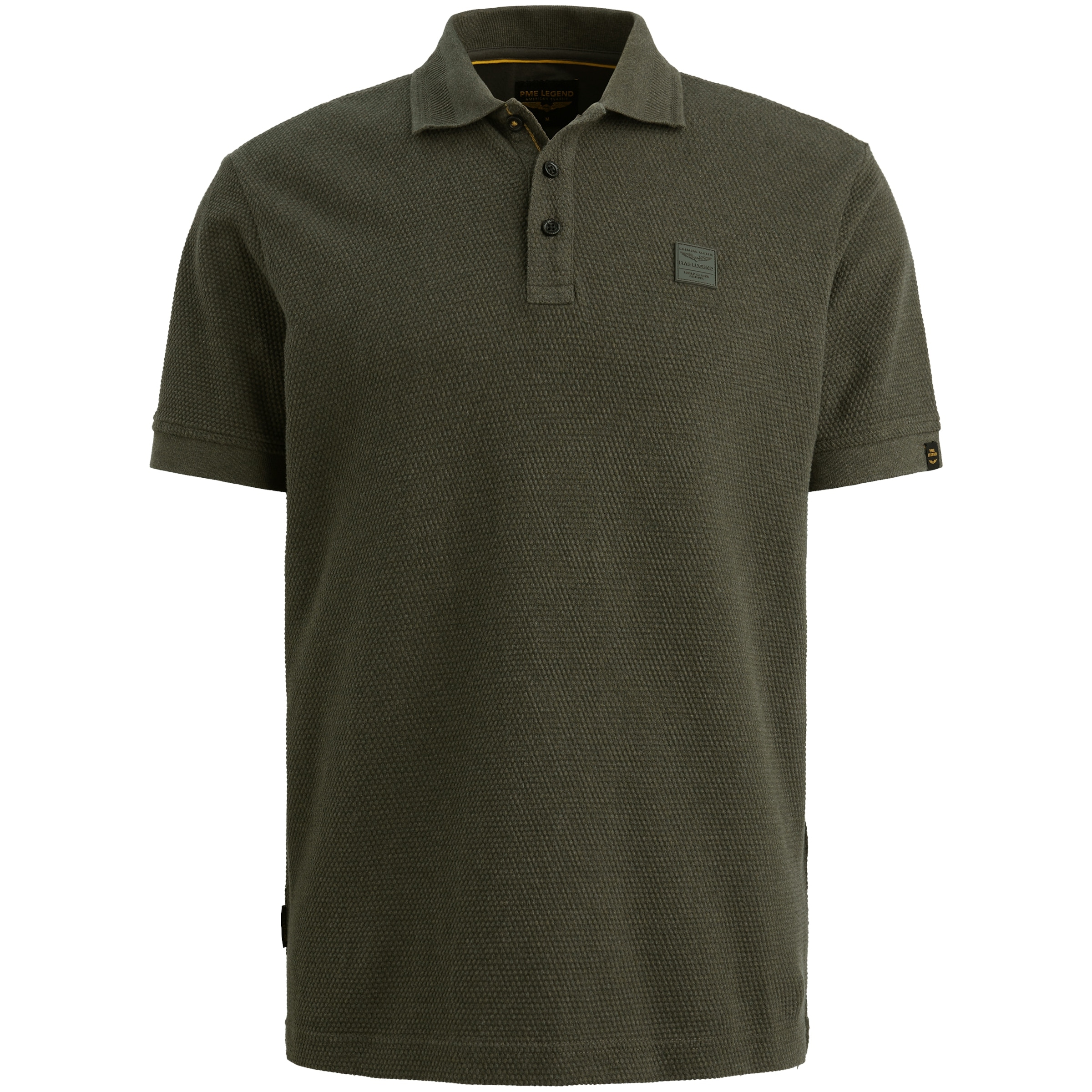 PME LEGEND Poloshirt "Short Sleeve Polo Popcorn Jersey" aus Baumwolle günstig online kaufen