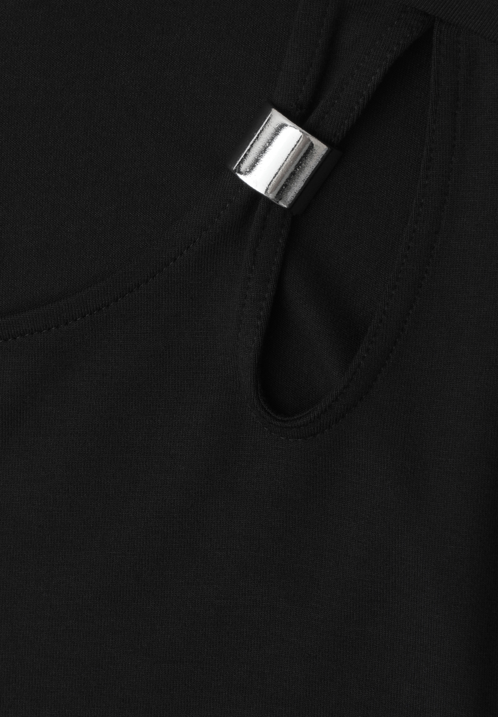 STREET ONE Midikleid Ohne Taschen mit Rundhalsausschnitt