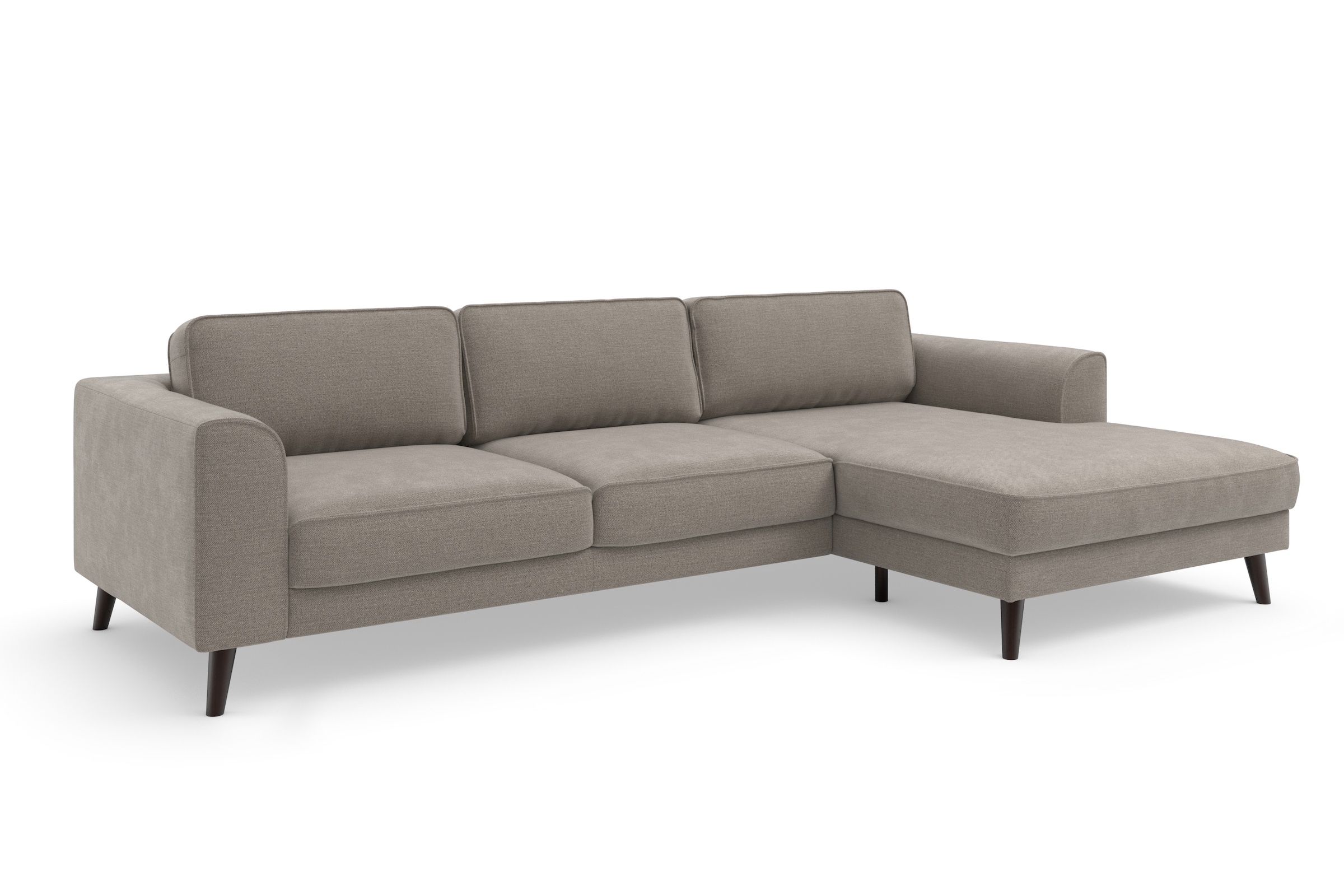 TRENDMANUFAKTUR Ecksofa »Lumber Jack, elegantes Designsofa, zeitlos modern, hoher Sitzkomfort«, wahlweise mit Bettfunktion u. Bettkasten, L-Form
