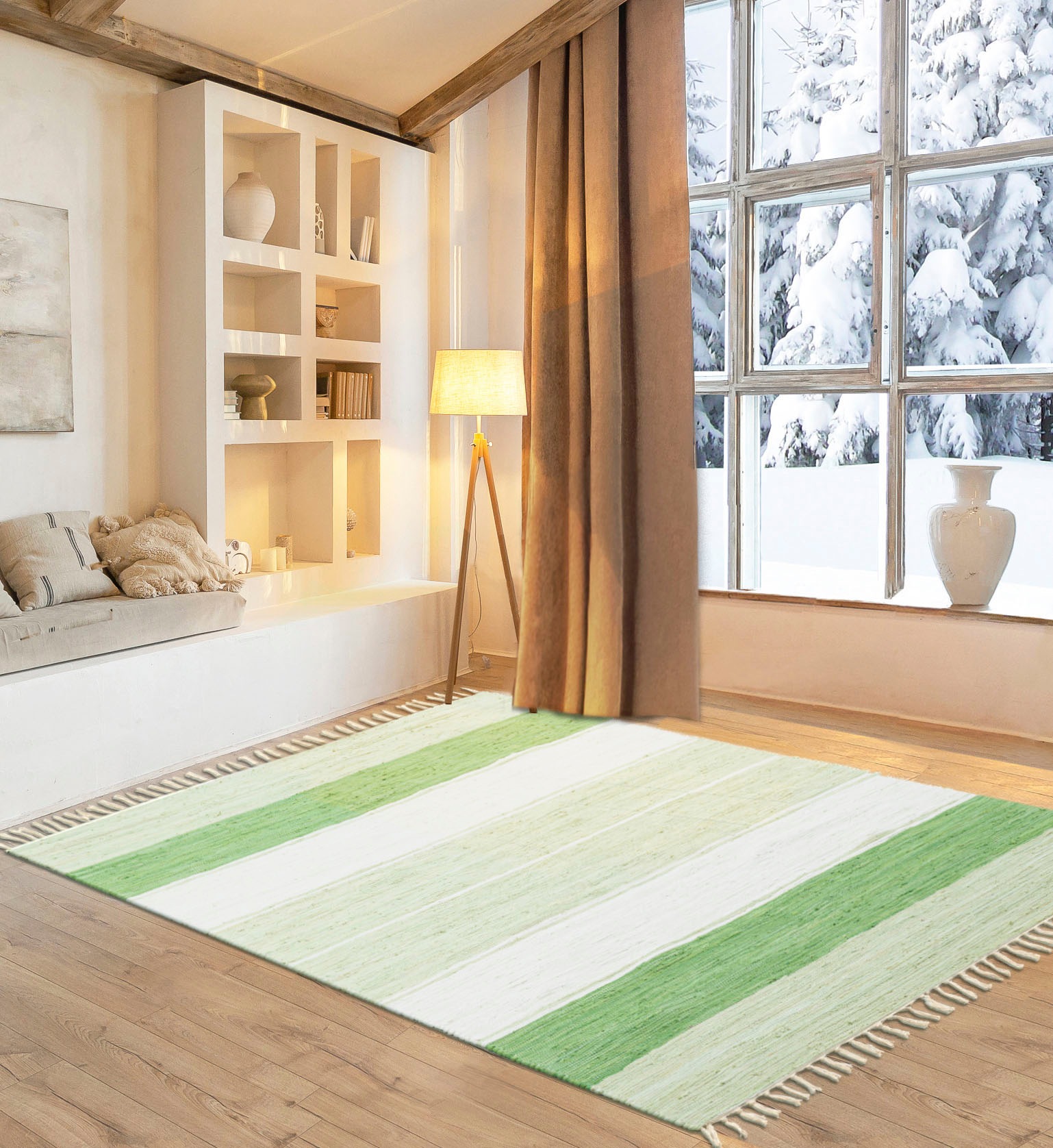 OTTO home Teppich "Alizee" rechteckig 5 mm Höhe Wendeteppich, reine Baumwol günstig online kaufen