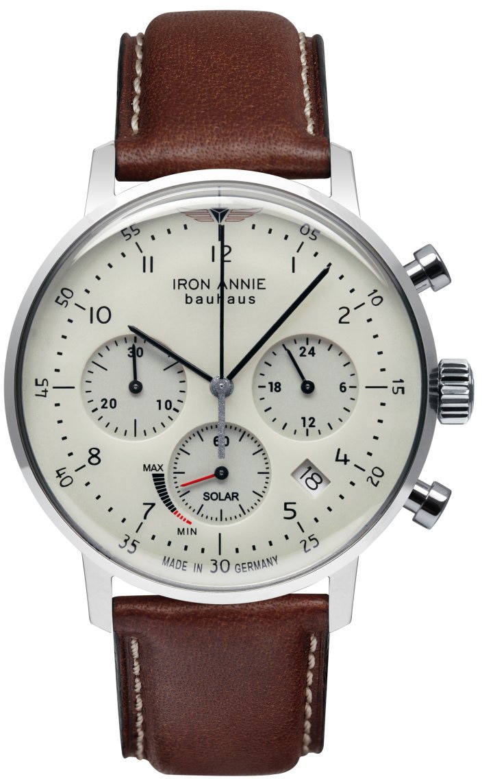 Chronograph »Bauhaus, Solar Chronograph, 5086-5«, Armbanduhr, Herrenuhr, Solar, Datum,...