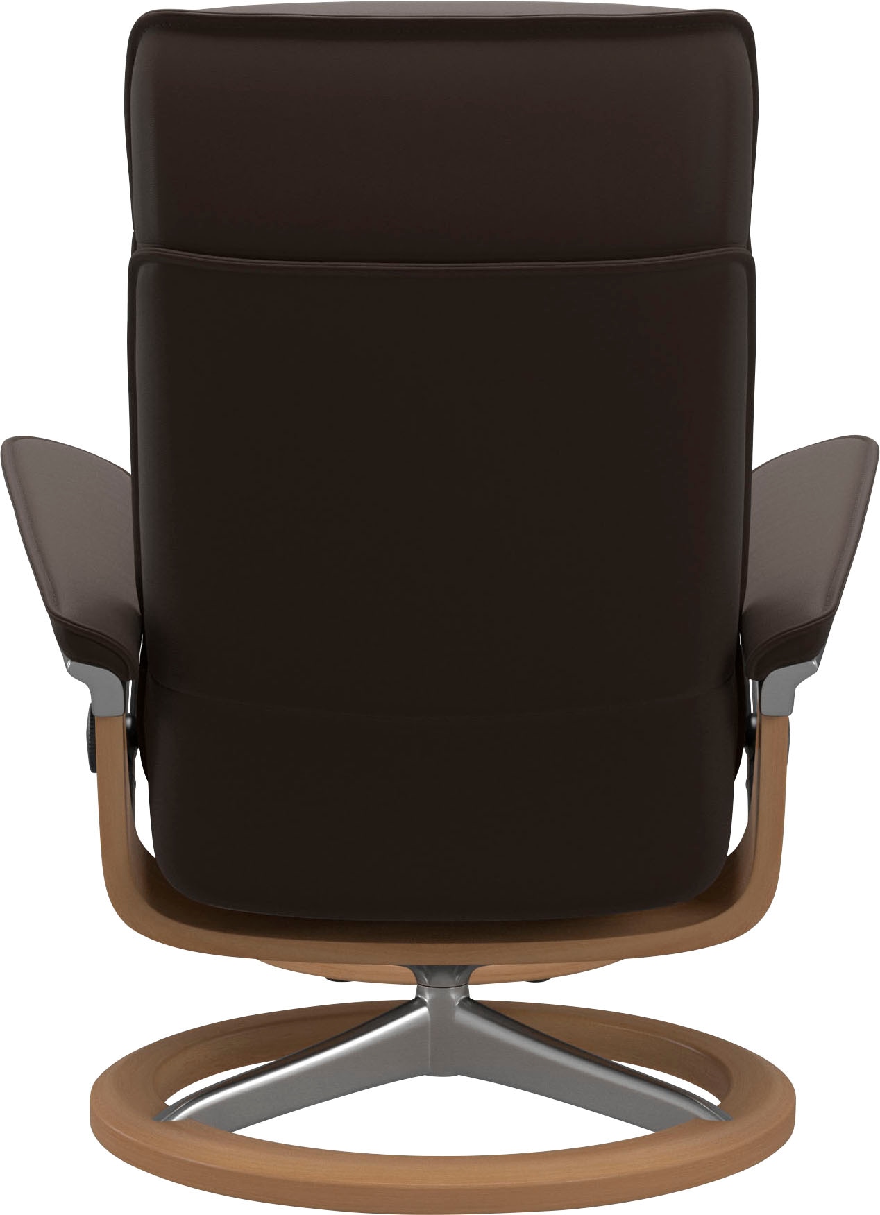 Stressless® Relaxsessel »Admiral«, (Set, Relaxsessel inkl. Hocker), mit Signature Base, Größe M & L, Gestell Eiche