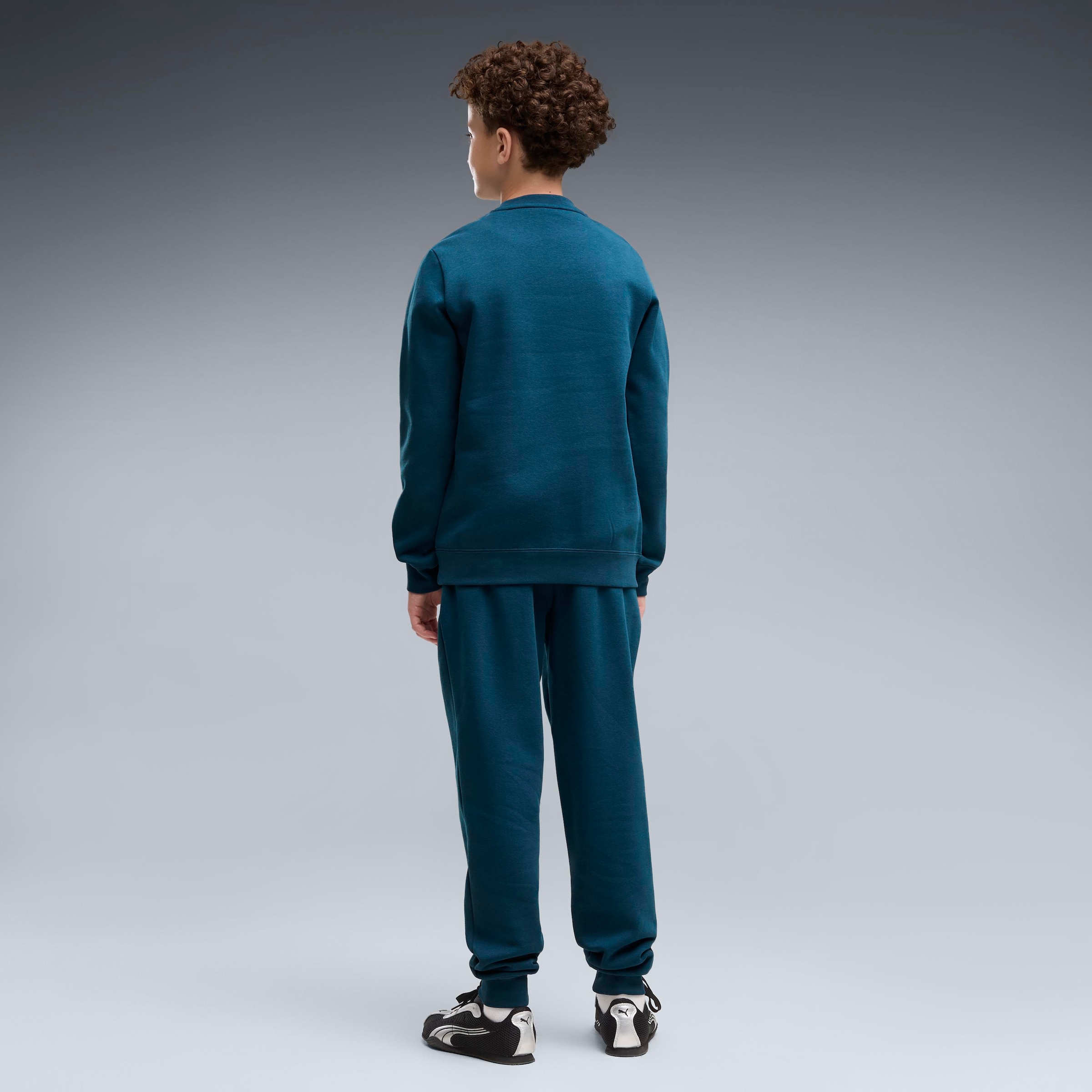 PUMA Trainingsanzug »ESS NO1 LOGO CREW SWEAT SUIT  FL B« 2 zweiteilig, entspannte Passform, ohne Kapuze