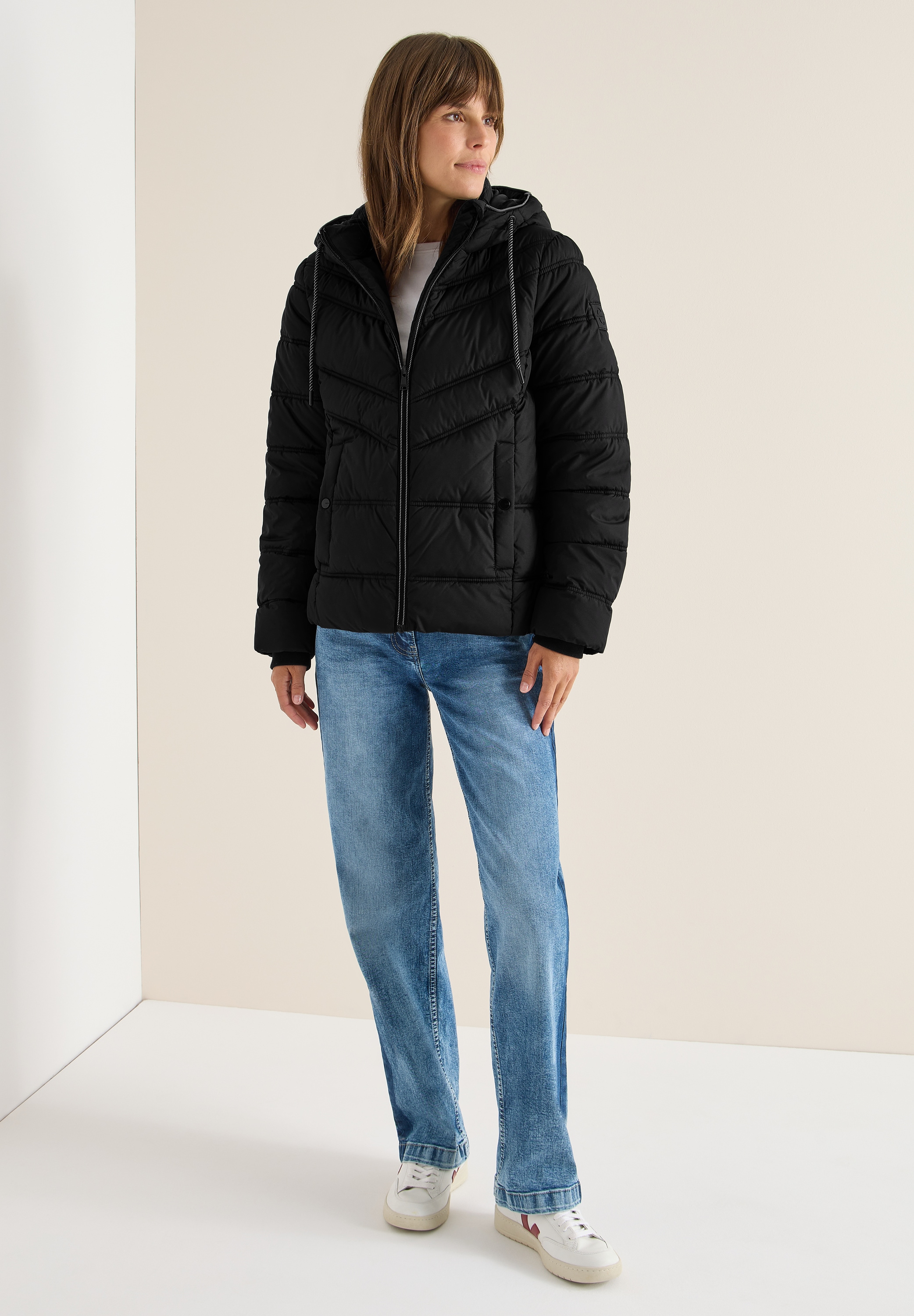 Cecil Steppjacke, mit Kapuze, mit reflektierenden Details