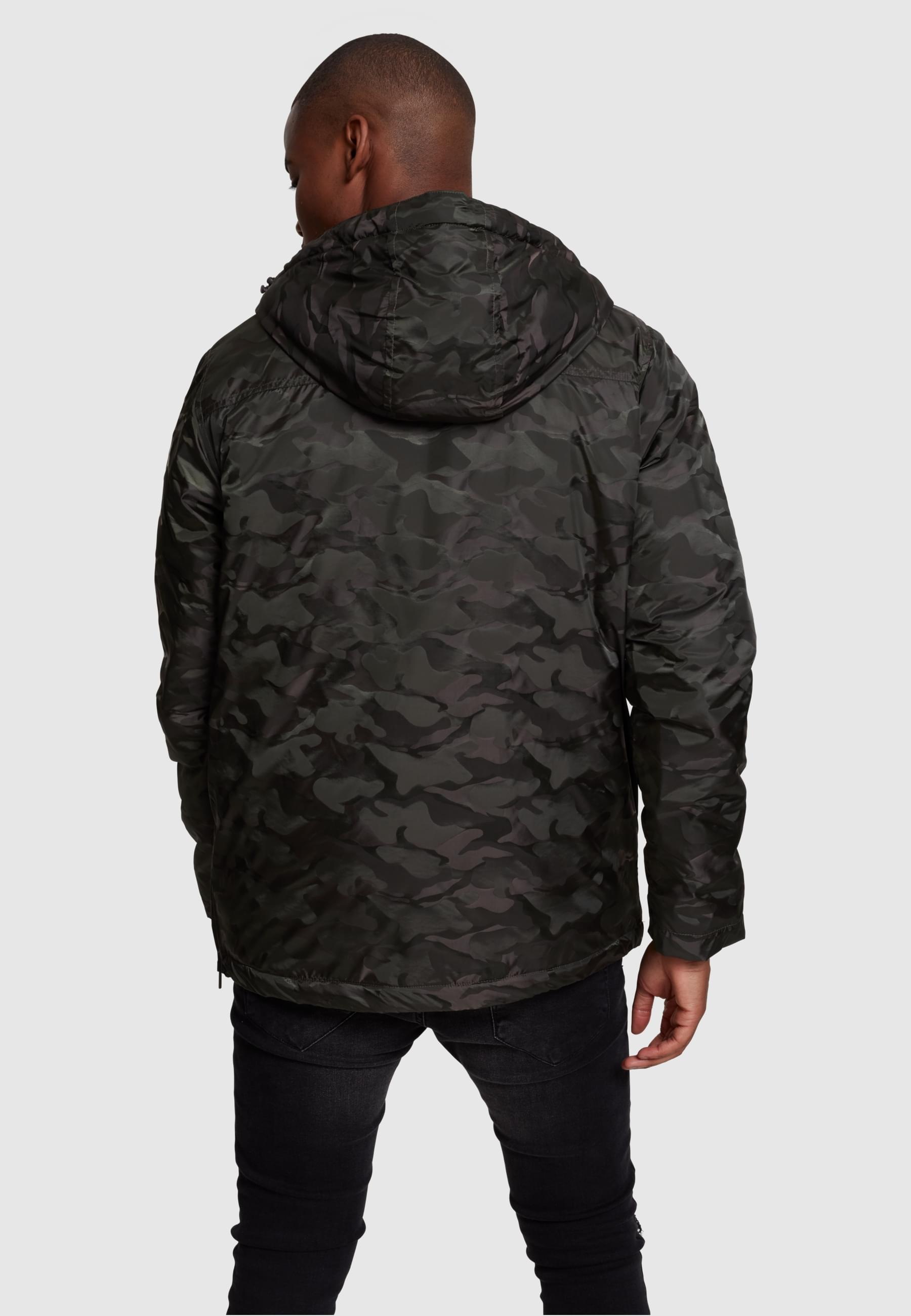 URBAN CLASSICS Anorak »Urban Classics Herren Padded Camo Pull Over Jacket«, (1 St.), mit Kapuze