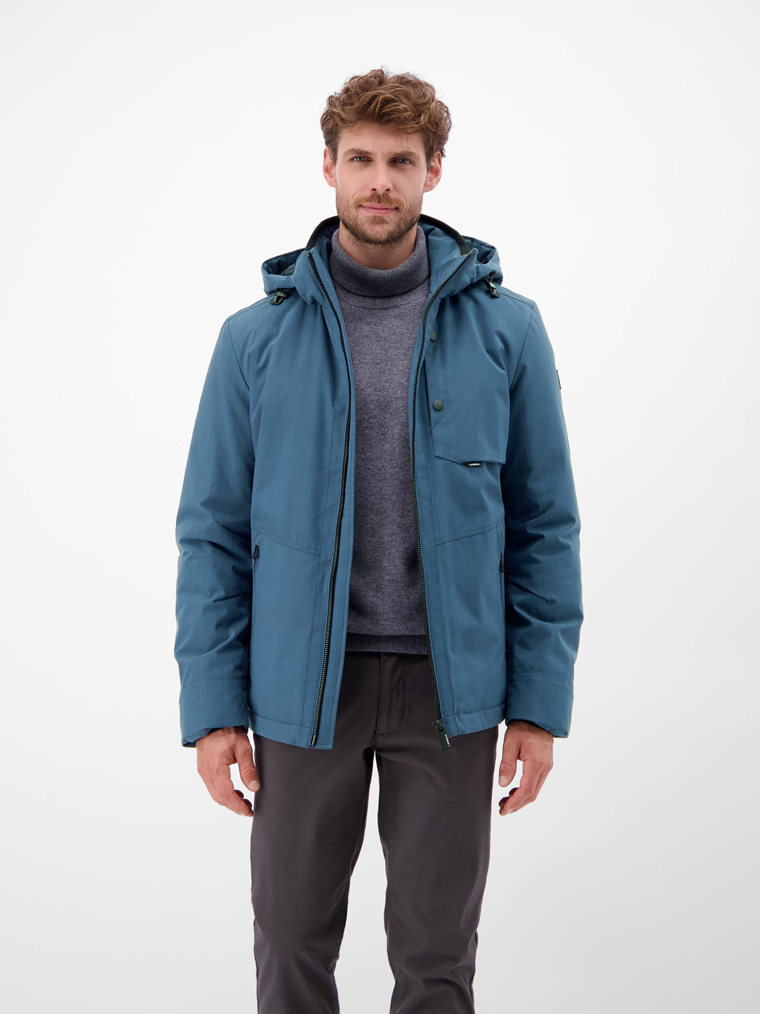 LERROS "Herren Blouson in Stukturoptik" mit Kapuze