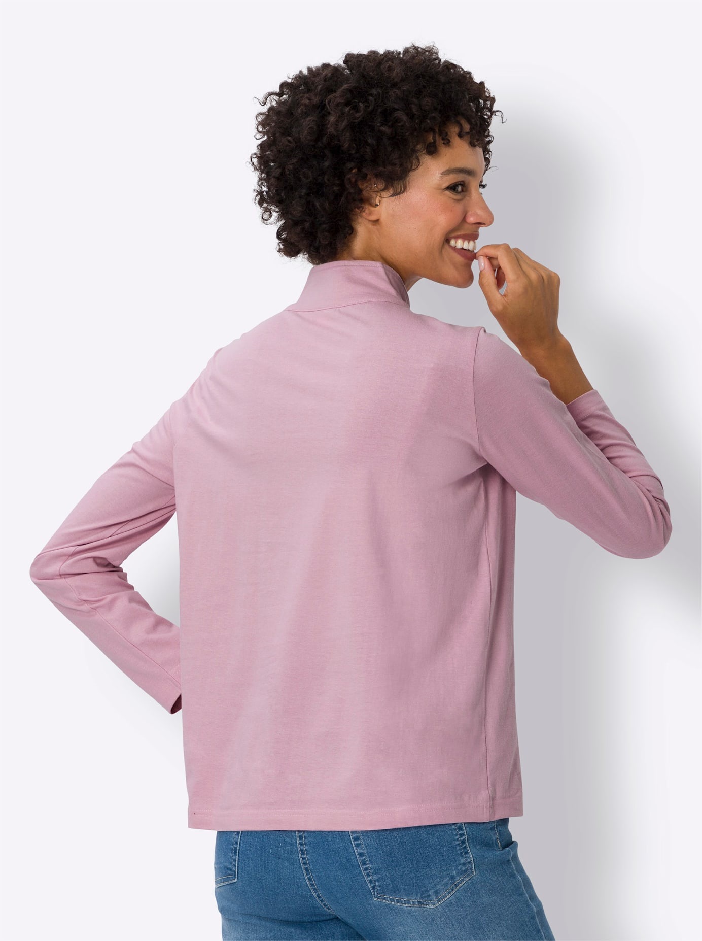 Classic Basics Stehkragenshirt "Langarm-Shirt" 1 Stk. tlg. günstig online kaufen
