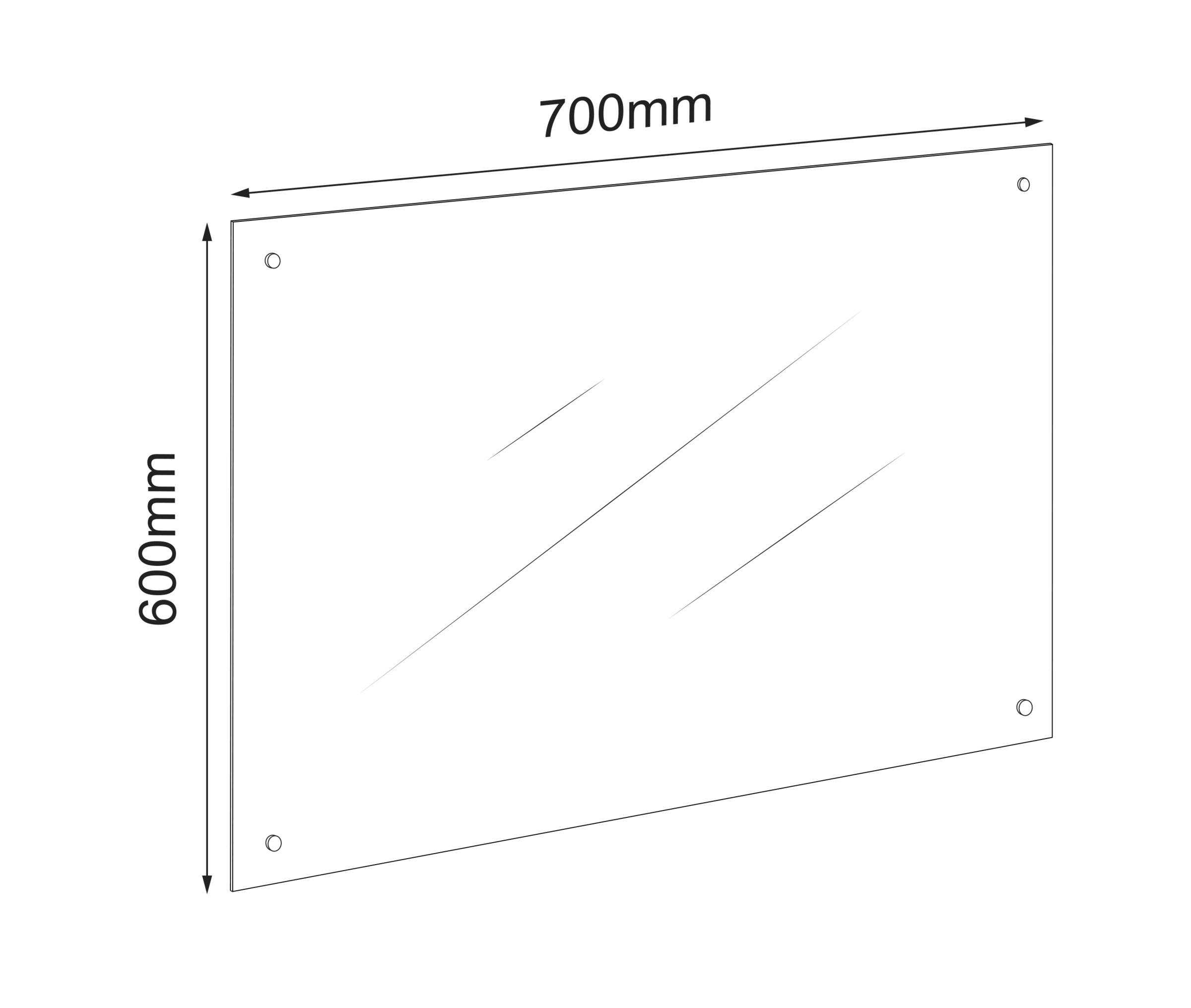 VCM Spritzschutz »Küchenrückwand Herd Spritzschutz 70 x 60 cm Esilo«
