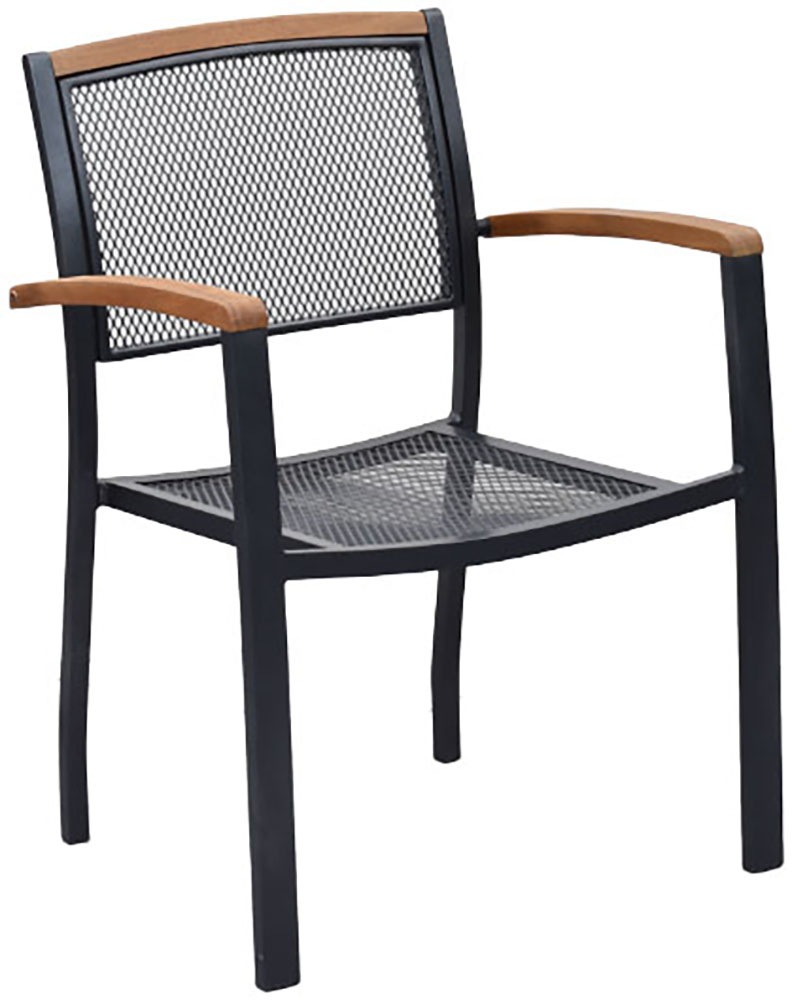 Gartensessel MERXX, B:61,5cm H:84cm T:52cm, grau, Akazienholz, Sessel, "»Tilos«", stapelbar