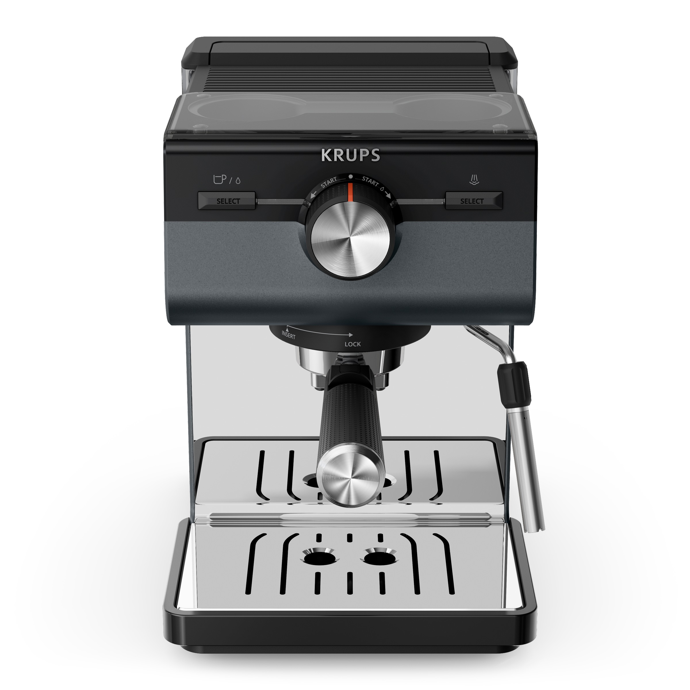 Krups Espressomaschine "XP384G Authentic+, Siebträger" intuitives Bedienfel günstig online kaufen