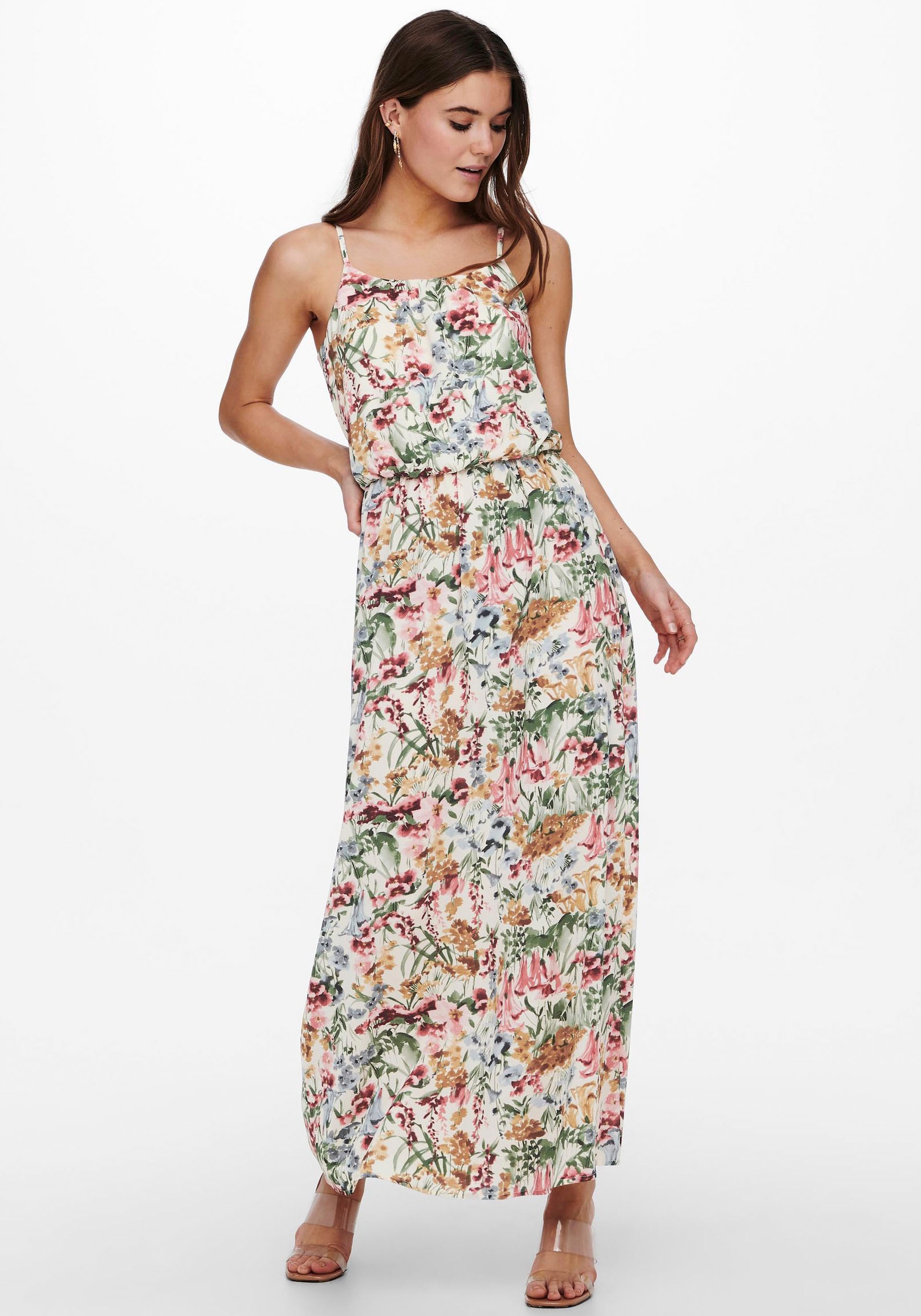 ONLY Maxikleid "ONLWINNER S/L MAXI DRESS NOOS PTM", Sommerkleid günstig online kaufen