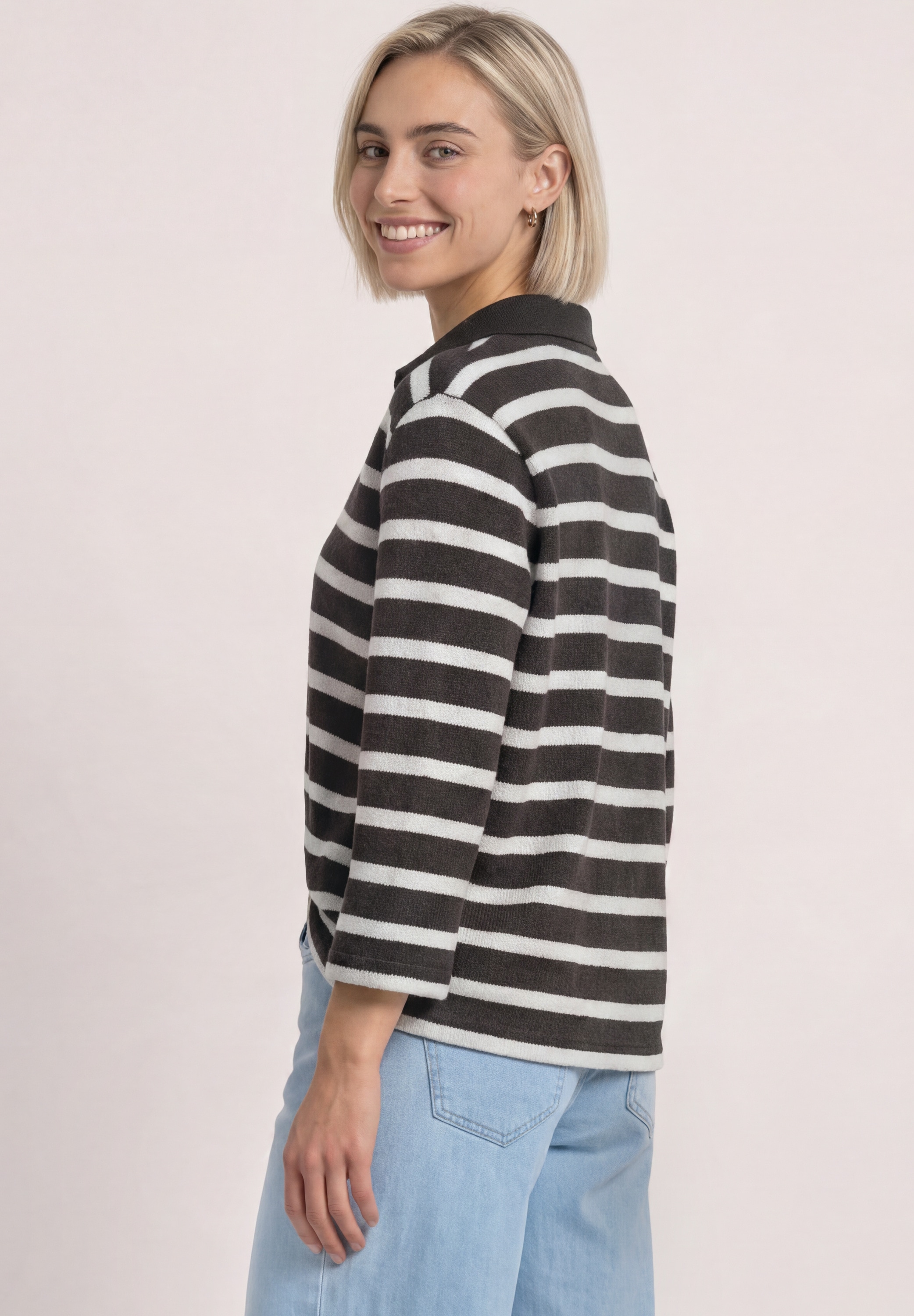 STREET ONE Poloshirt im Streifendesign
