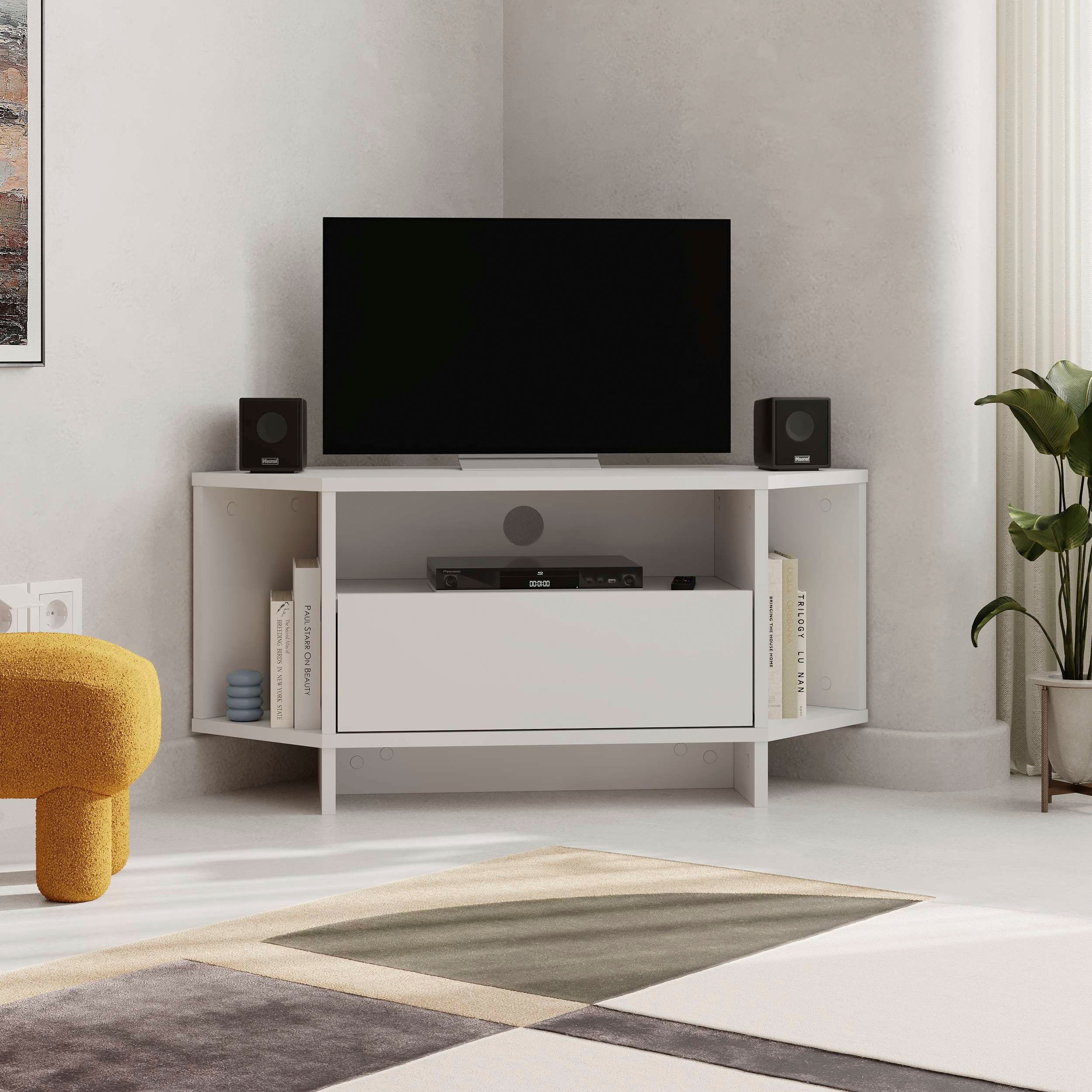 Decortie TV-Schrank »Viva TV Schrank«, (Packung), Einfache Montage, Naturfreundlich, Platzsparend