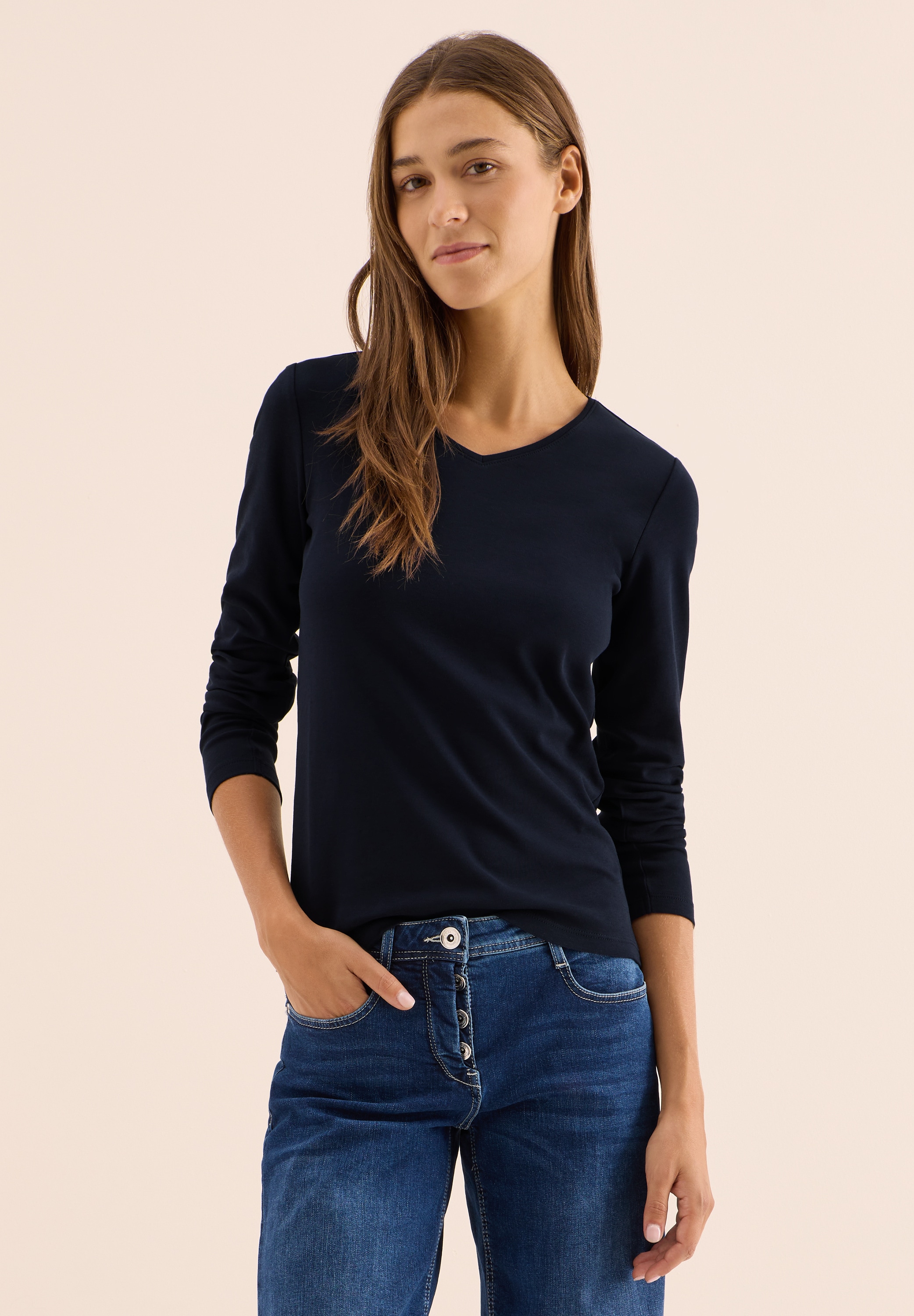 Cecil Langarmshirt, aus reiner Baumwolle