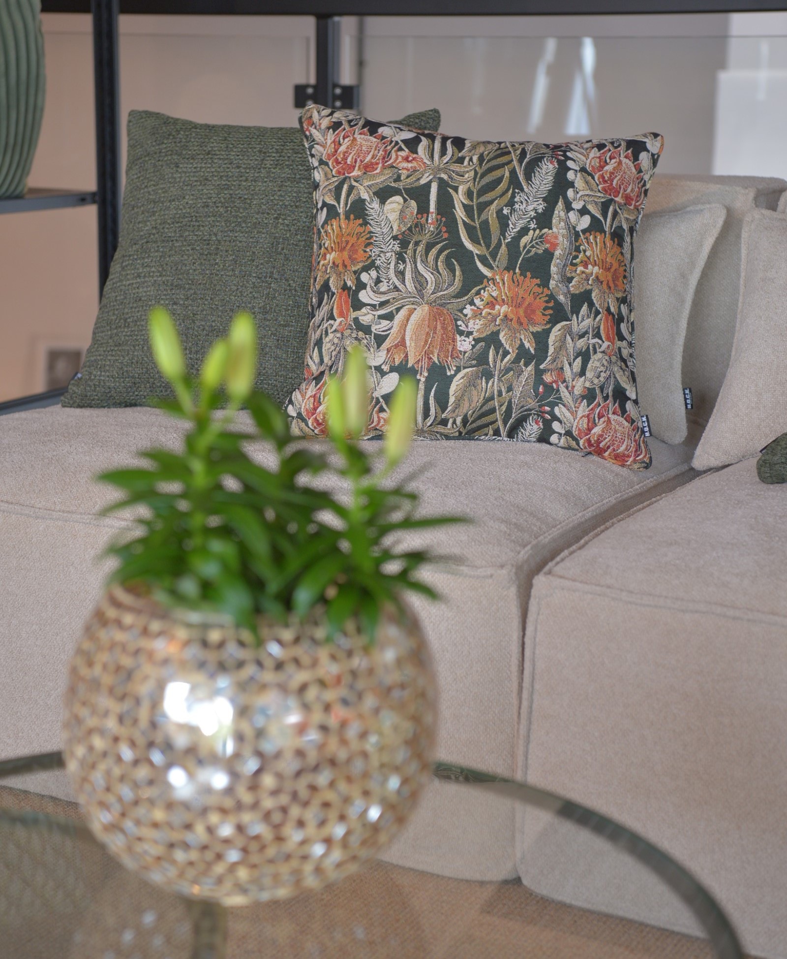 H.O.C.K. Dekokissen »Levin« Sofakissen inkl. Füllung, 50x50cm, Dekokissen, strukturiert