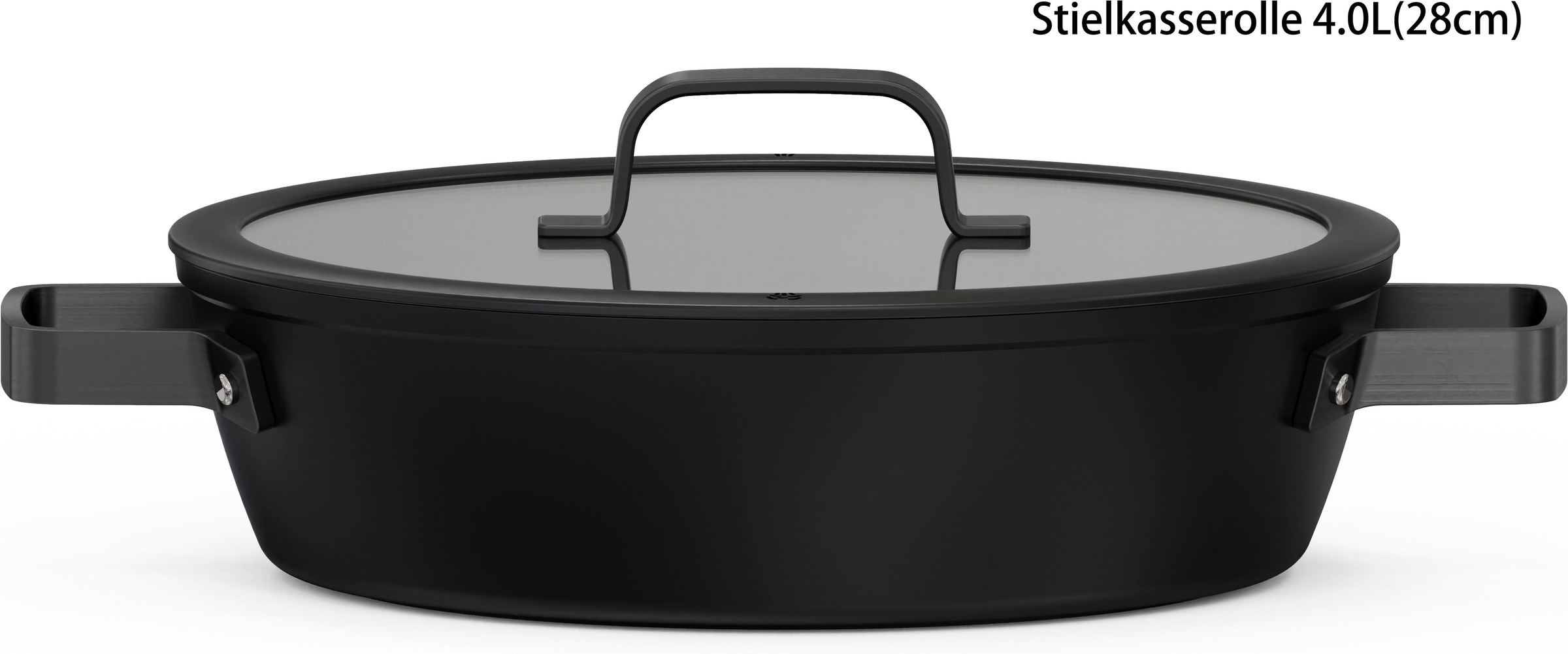 Hanseatic Servierpfanne »ALU PRO« Aluminium 1x Pfanne 28 cm mit Deckel, 1 tlg. Profi Pfanne mit Antihaftbeschichtung, für alle Herdarten, Induktion