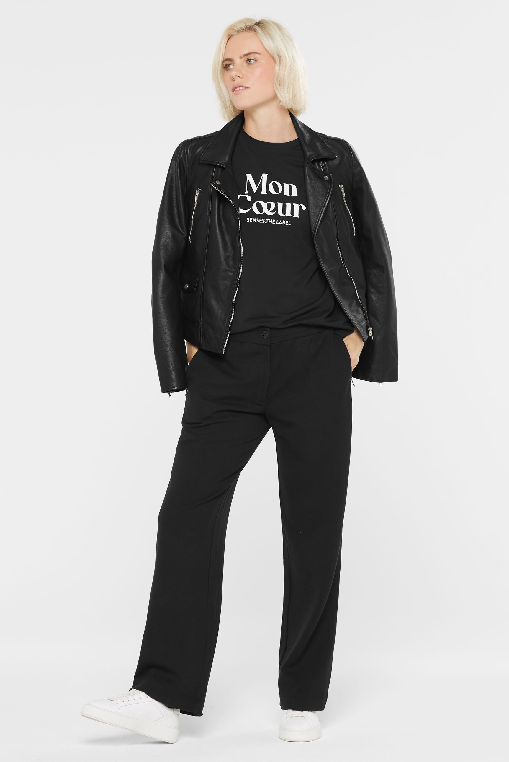 SENSES.THE LABEL Bundfaltenhose, mit Elastikbund