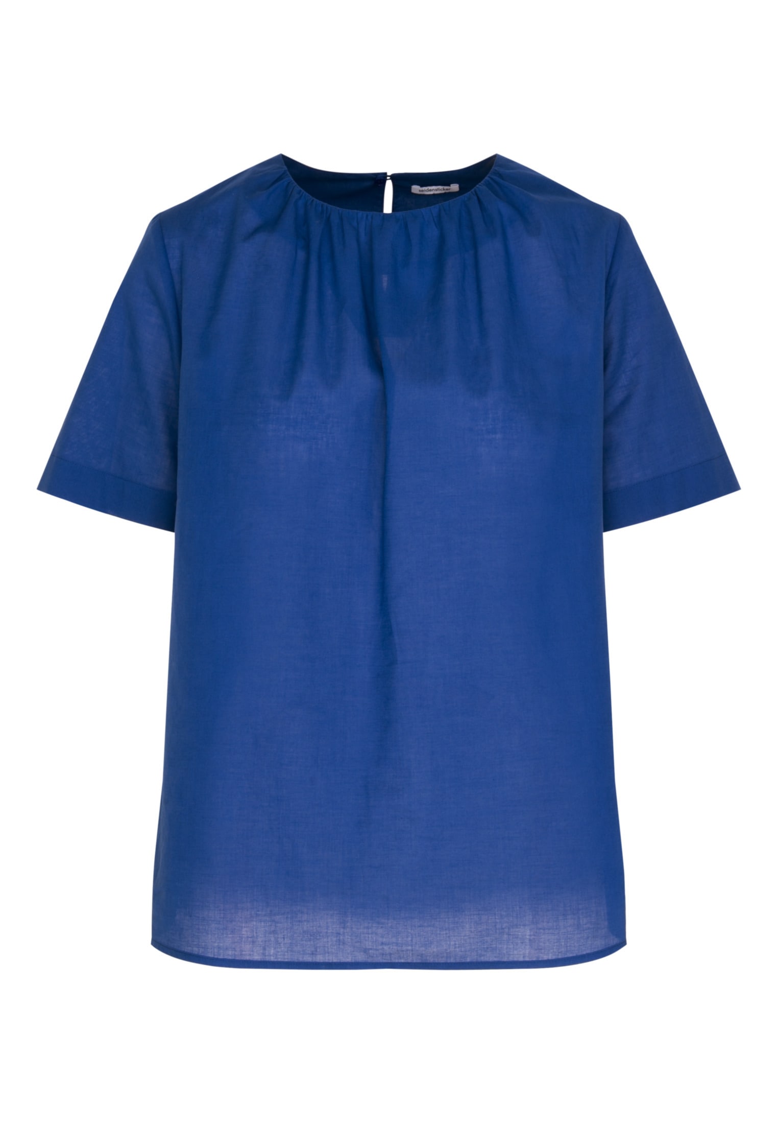 seidensticker Shirtbluse »Schwarze Rose«, Kurzarm Rundhals Uni