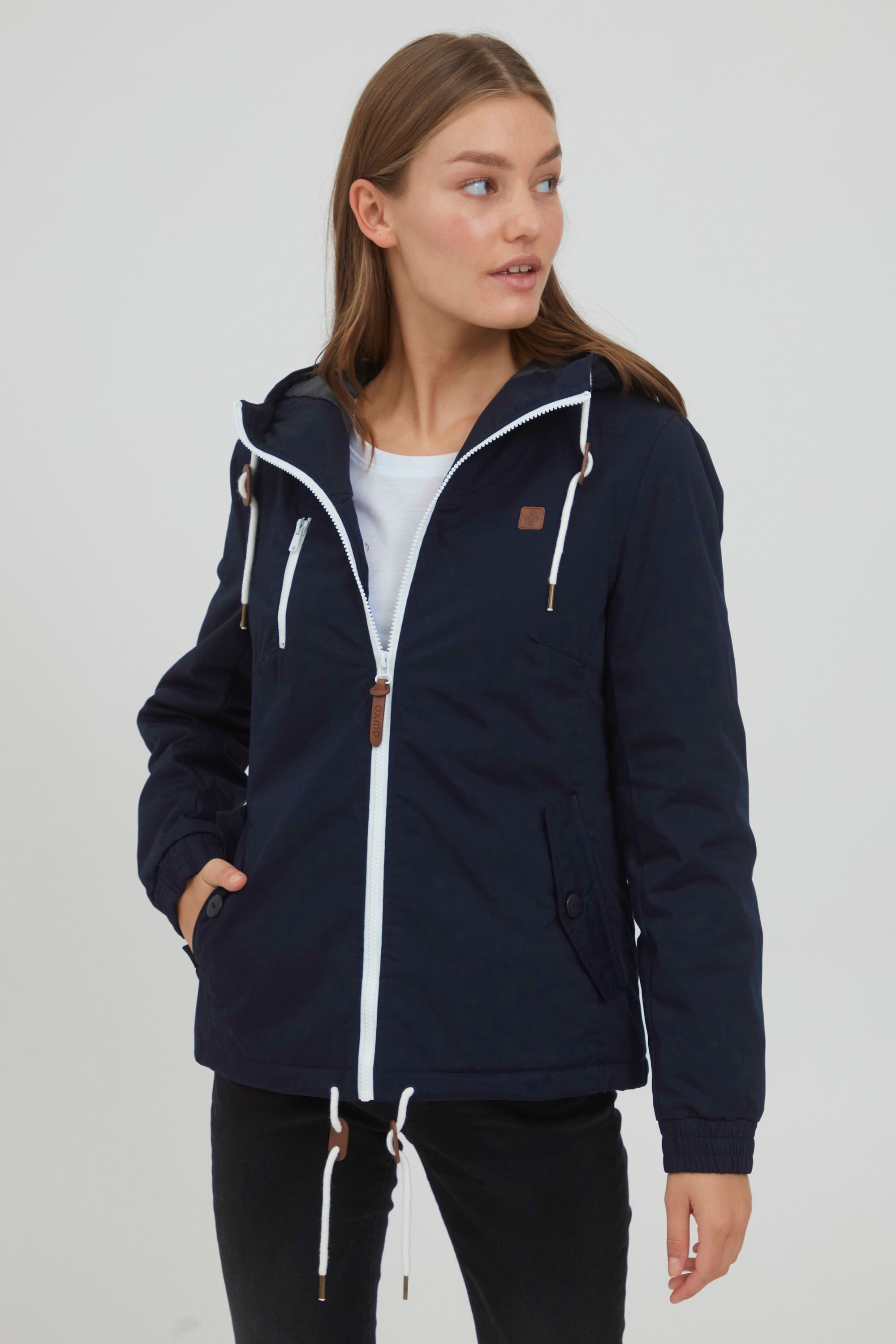 OXMO Kurzjacke "Kurzjacke OXTilda", mit Kapuze günstig online kaufen