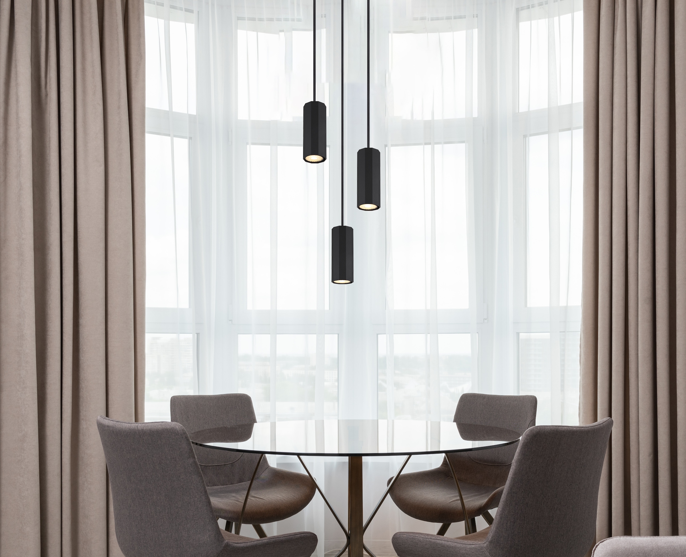 GLOBO LIGHTING Hängeleuchte »JAMES«, Leuchtmittel GU10 | ohne Leuchtmittel, Hängelampe/Pendelleuchte/Esszimmer/Wohnzimmer/Esstisch