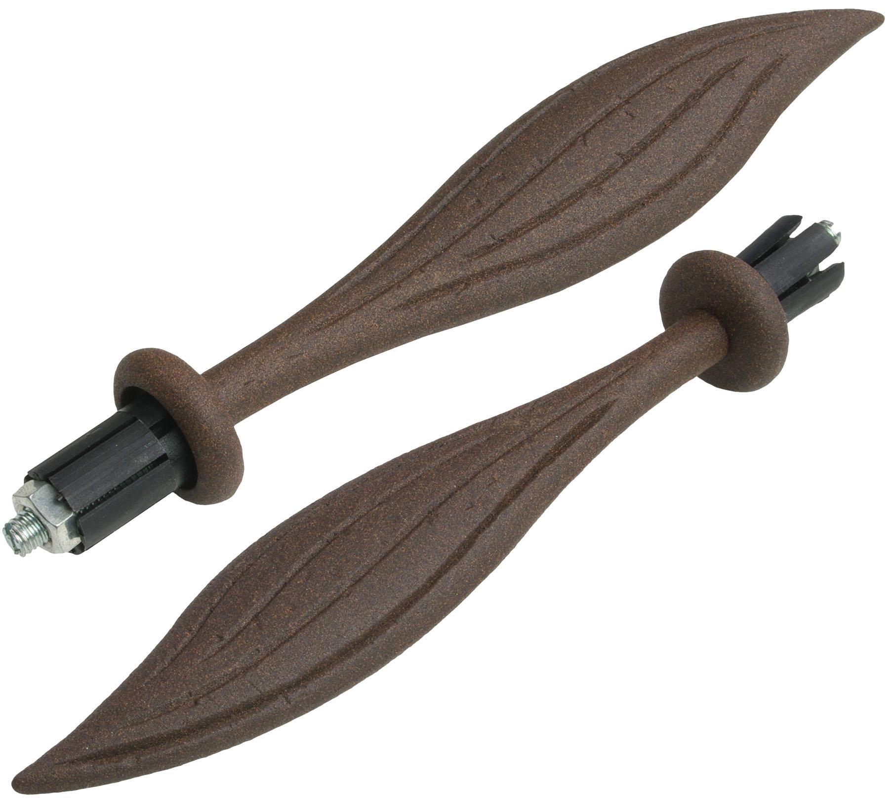 Liedeco Gardinenstange "Esp Blatt" Ø 16 mm 1 läufig-läufig Fixmaß 1-läufig günstig online kaufen