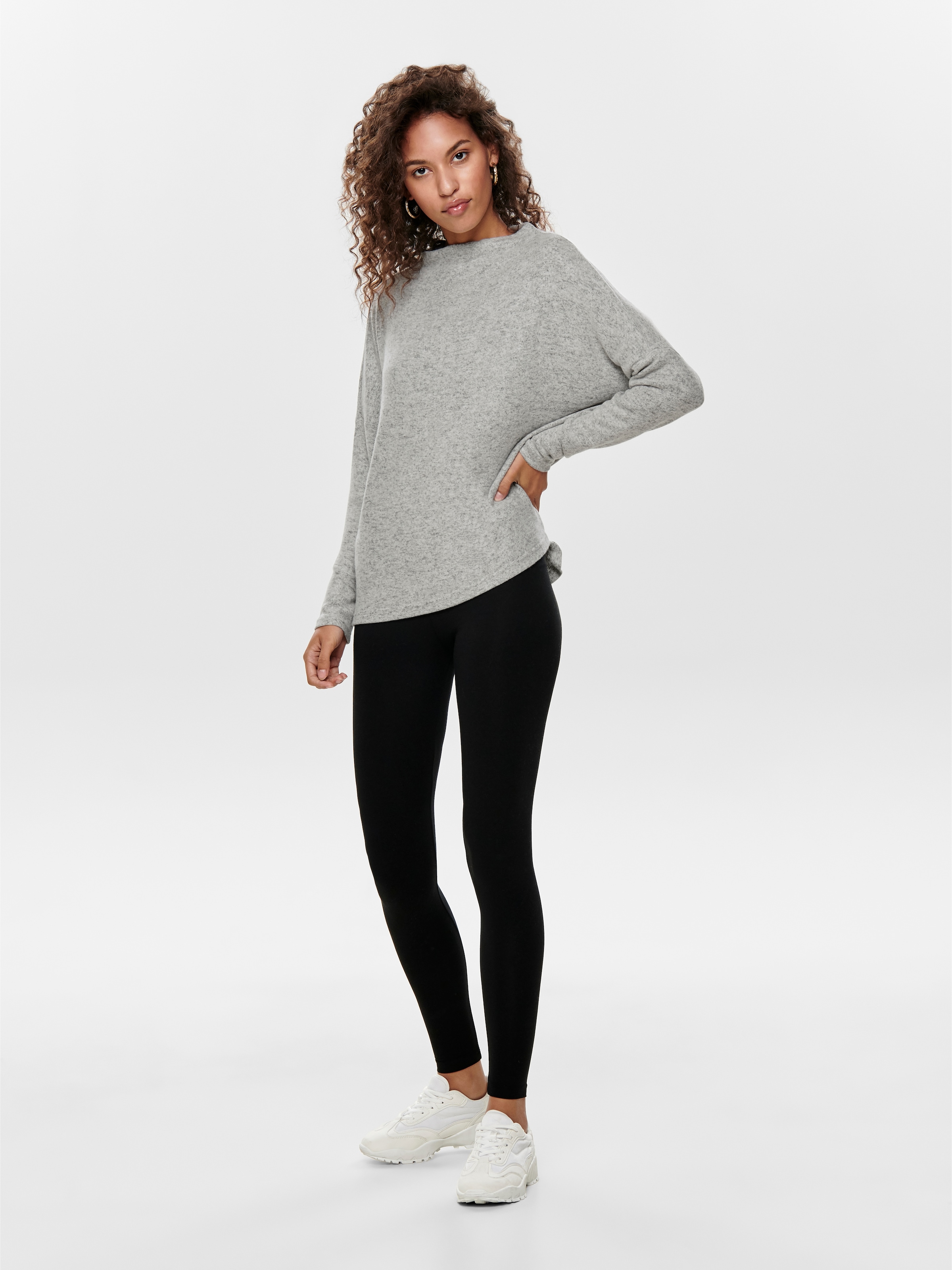 ONLY Leggings »ONLLIVE – Elastischer Bund für Komfort und Bewegungsfreiheit«, sehr figurbetont, Jersey, Baumwollmischung, elastisch, unifarben