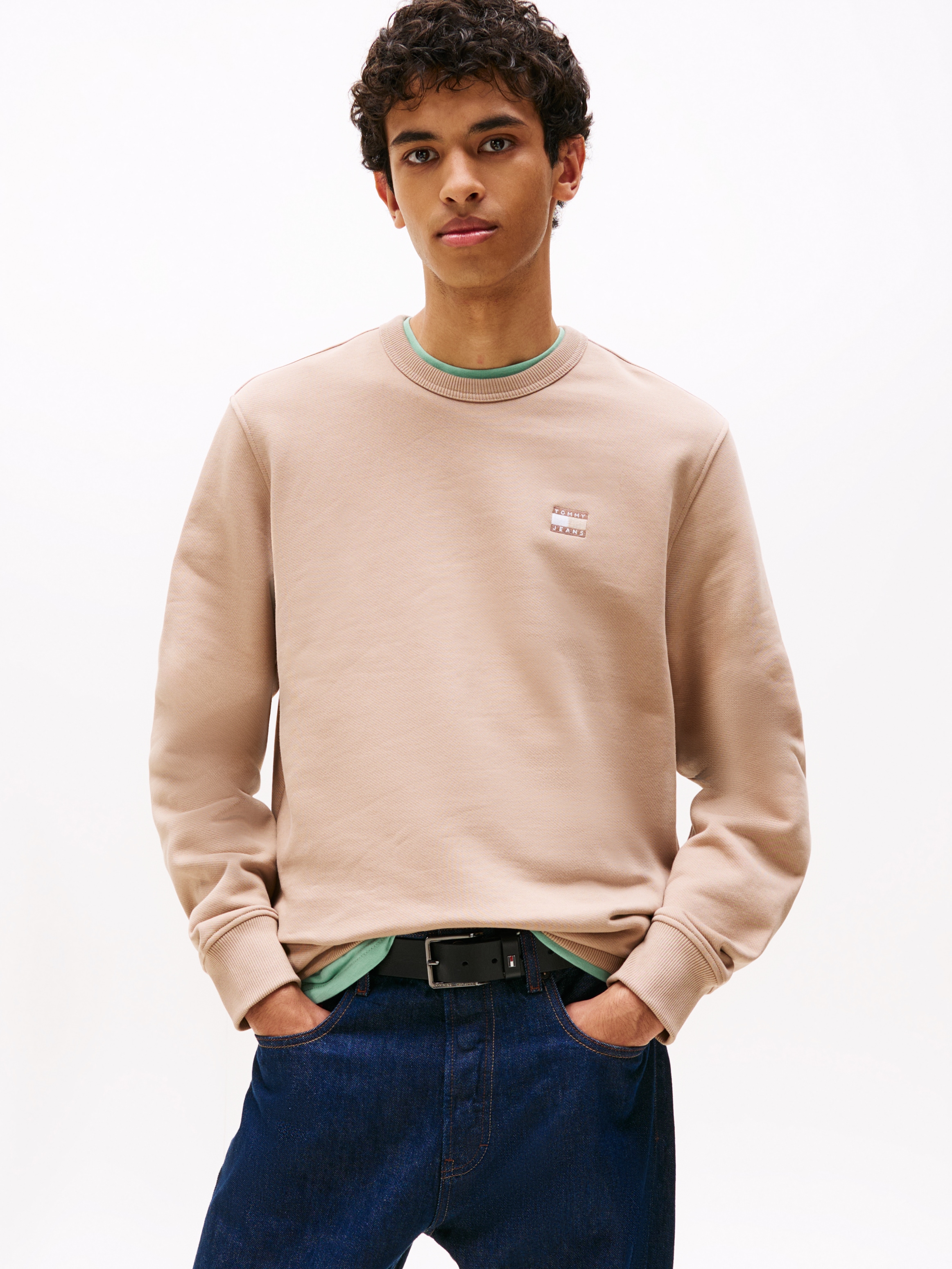 Tommy Jeans Sweatshirt "TJM REG BADGE CREW EXT", Mit Rundhalsausschnitt günstig online kaufen