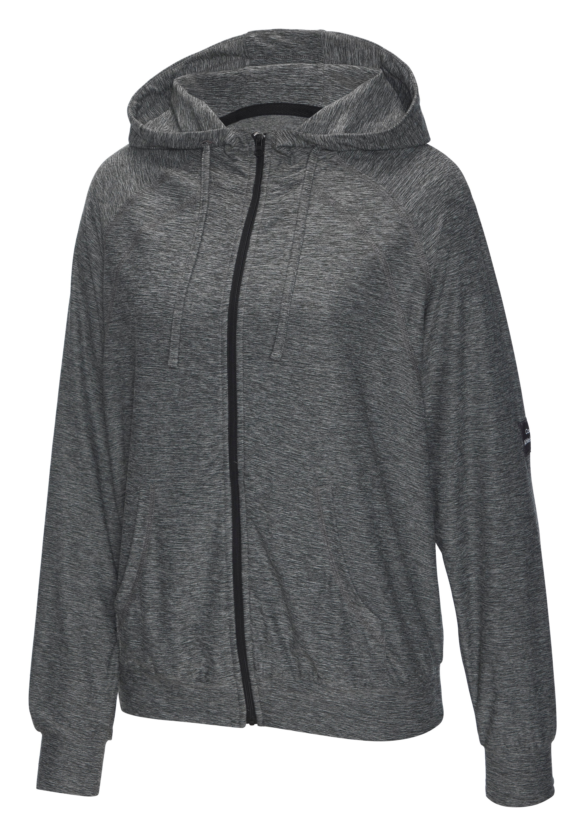 Vivance Active by Lascana Kapuzensweatjacke mit geteilte Kängurutasche, Home-und Loungewear-Serie