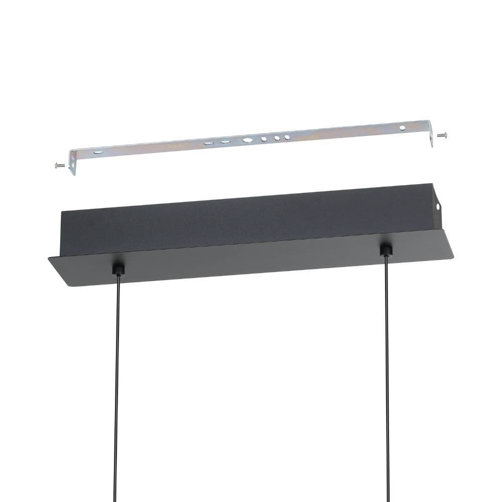 EGLO Hängeleuchte »CARDITO 1«, 6 flammig, Leuchtmittel LED-Modul | LED fest integriert, Pendelleuchte, Metall in Schwarz mit klaren Glas-Kristallen, dimmbar