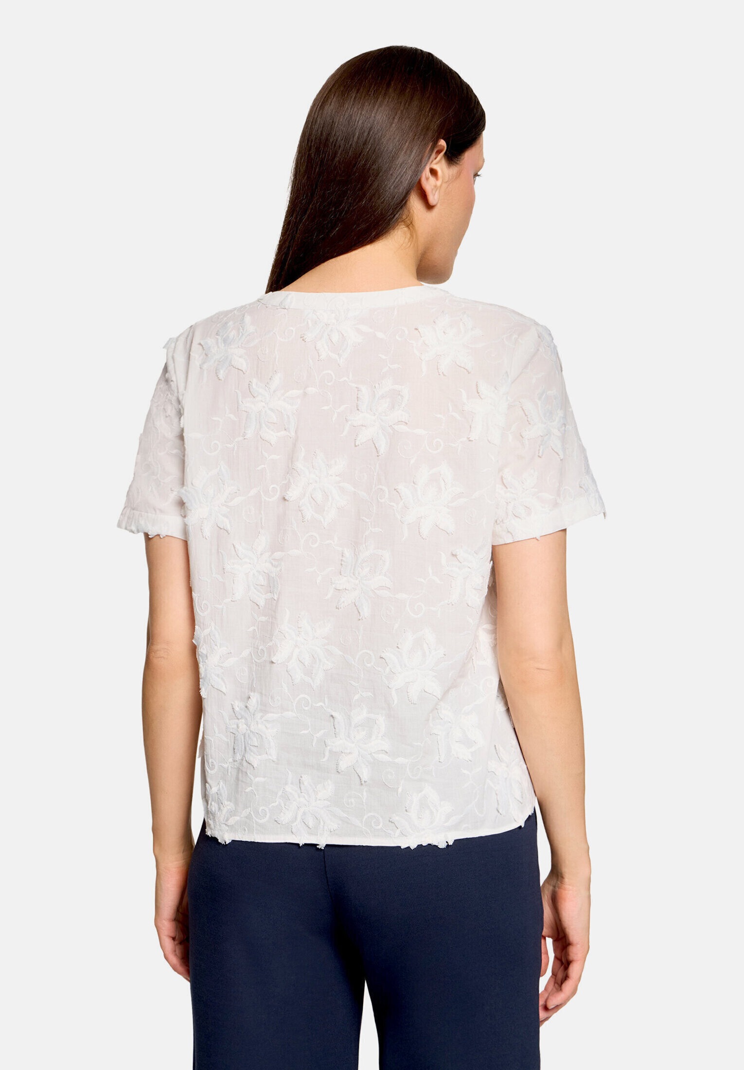 Betty&Co Hemdbluse »Damen mit Stickerei«
