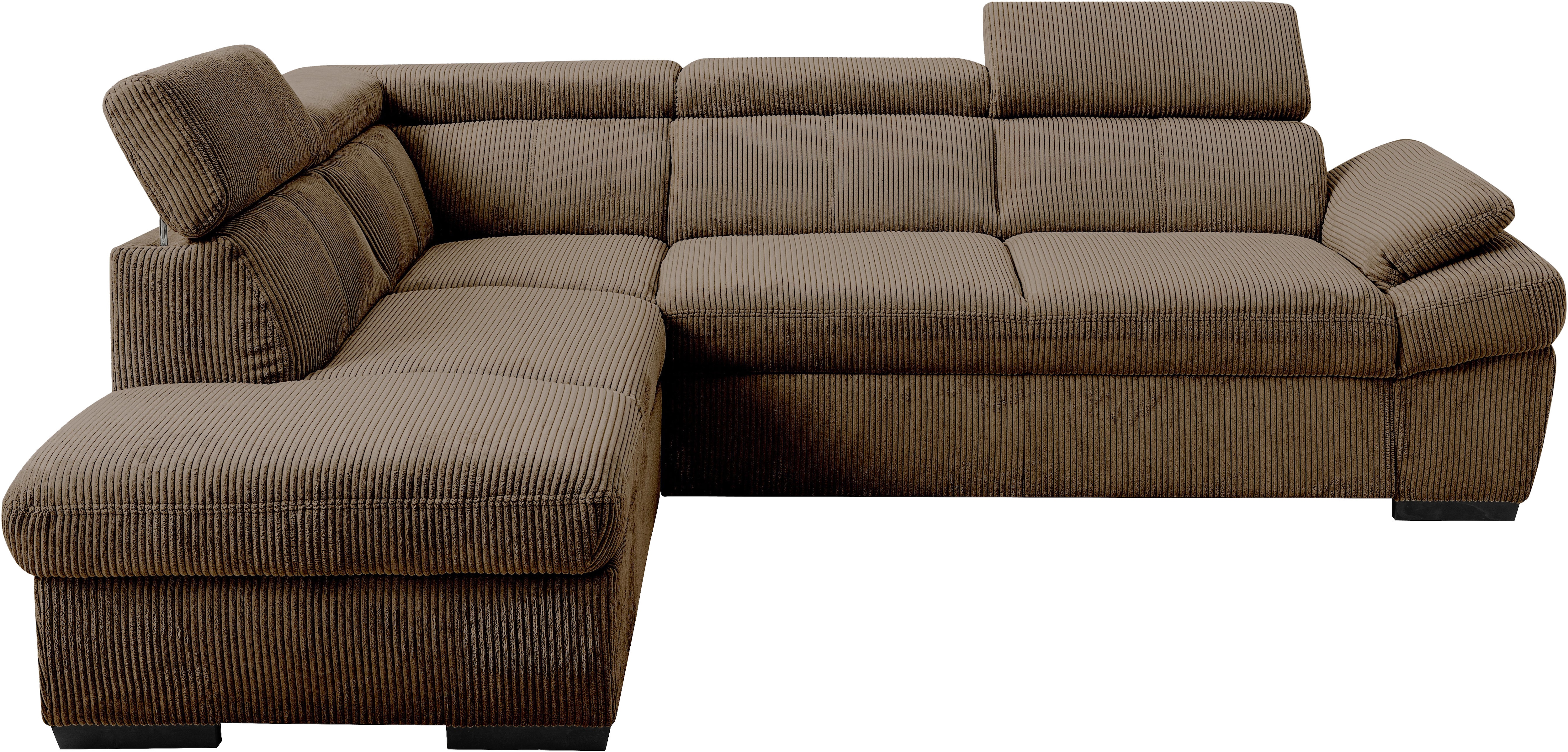 exxpo - sofa fashion Ecksofa inkl. Kopf- und Armteilverstellung, wahlweise mit Bettfunktion