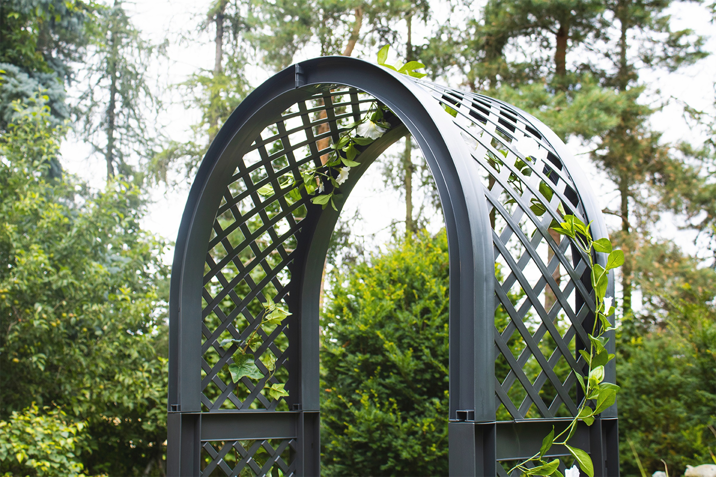 KHW Rosenbogen, BxTxH: 100x43x207 cm, mit Erdspießen