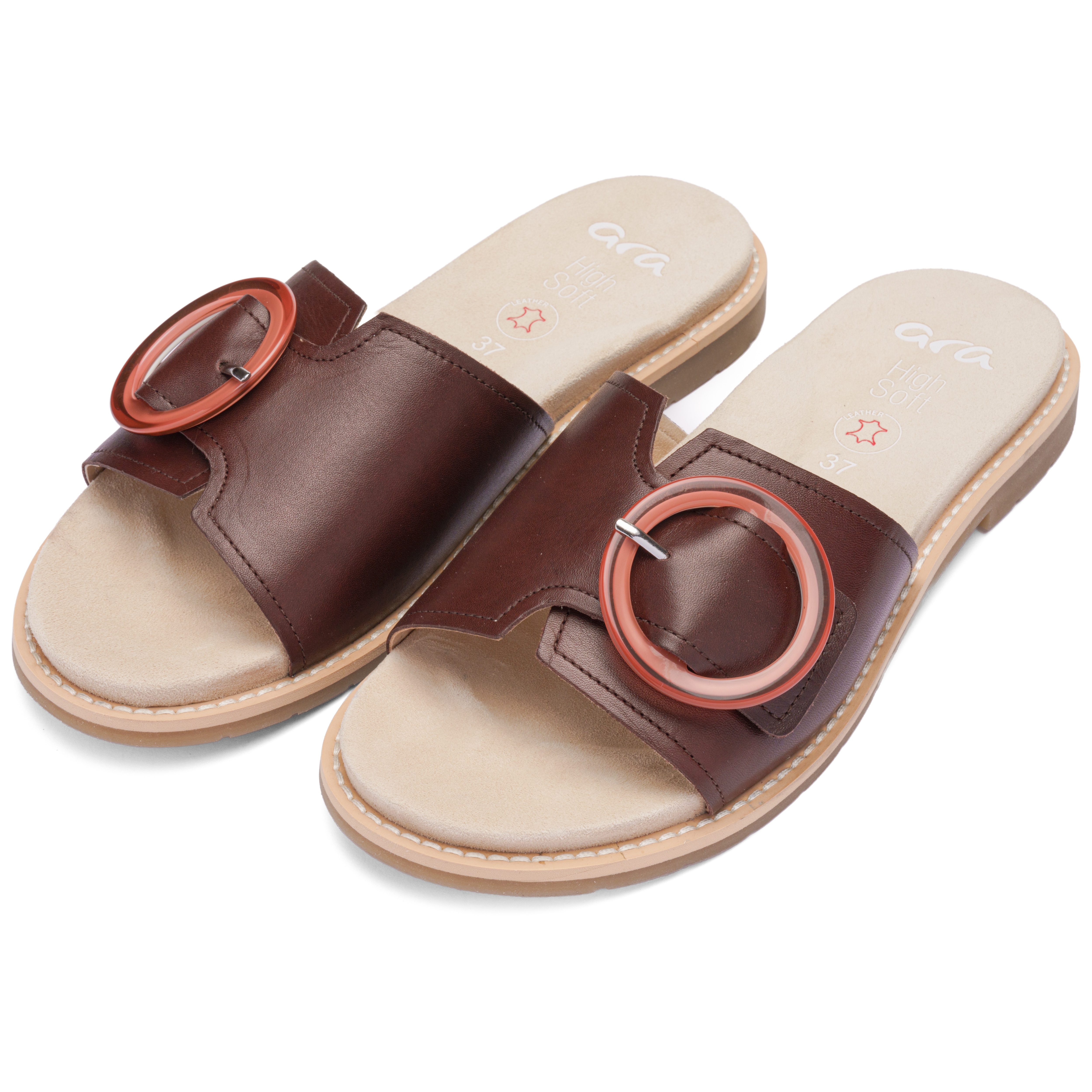 Ara Pantolette "ELBA" Sommerschuh, Schlupfschuh mit Zierschnalle, in Weite G (= weit)