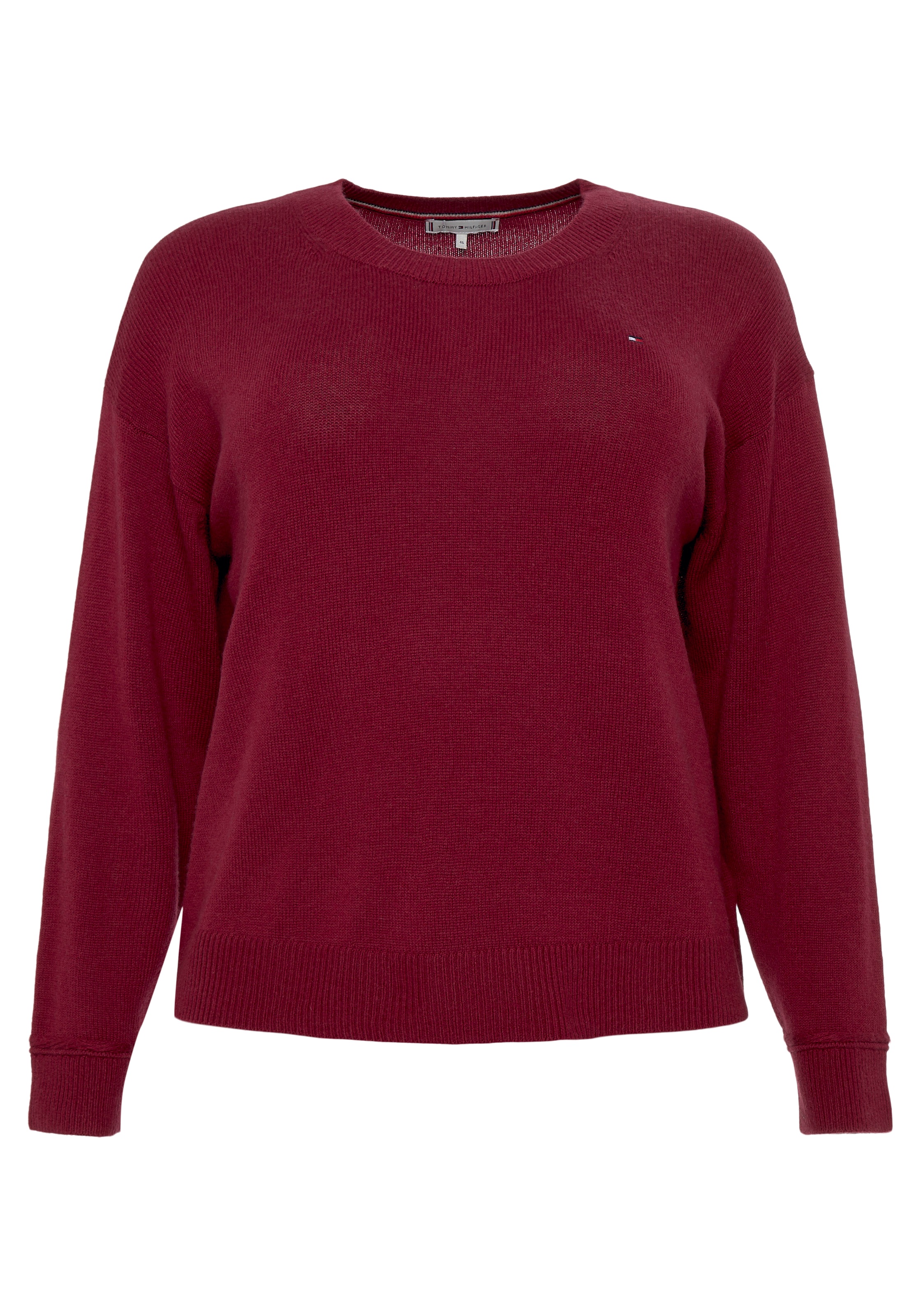 Tommy Hilfiger Curve Rundhalspullover »CRV SOFTWOOL C-NK SWEATER«, mit Tommy Hilfiger... kaufen