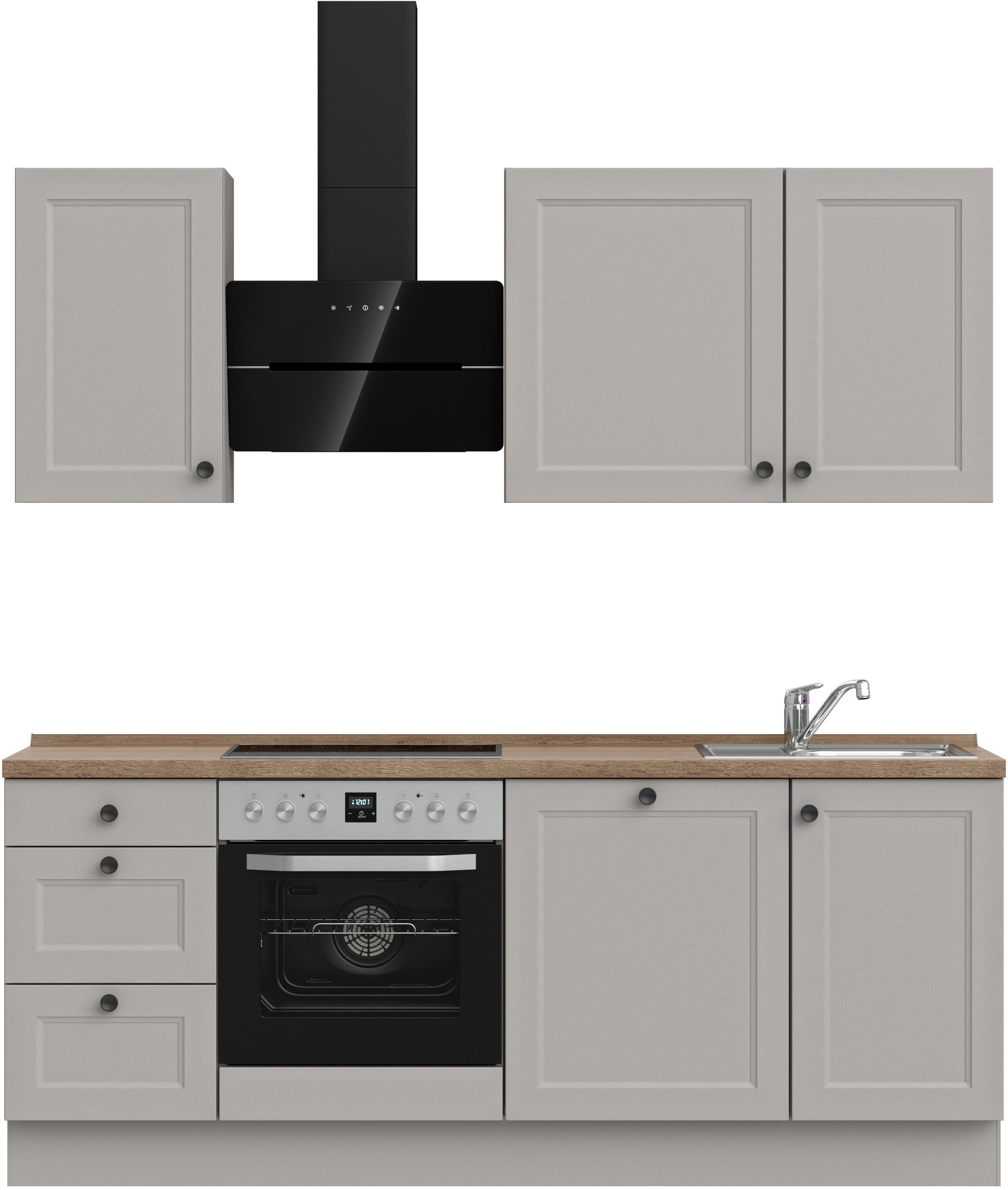 nobilia Küchenzeile ""Cascada II"" vormontiert, Breite 210 cm, Ausrichtung günstig online kaufen