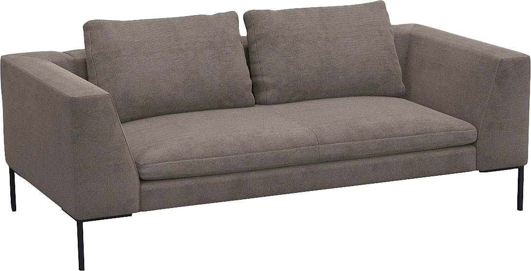 FLEXLUX 2,5-Sitzer »Loano«, modernes Sofa, frei im Raum stellbar, lose Kissen, Kaltschaum im Sitz