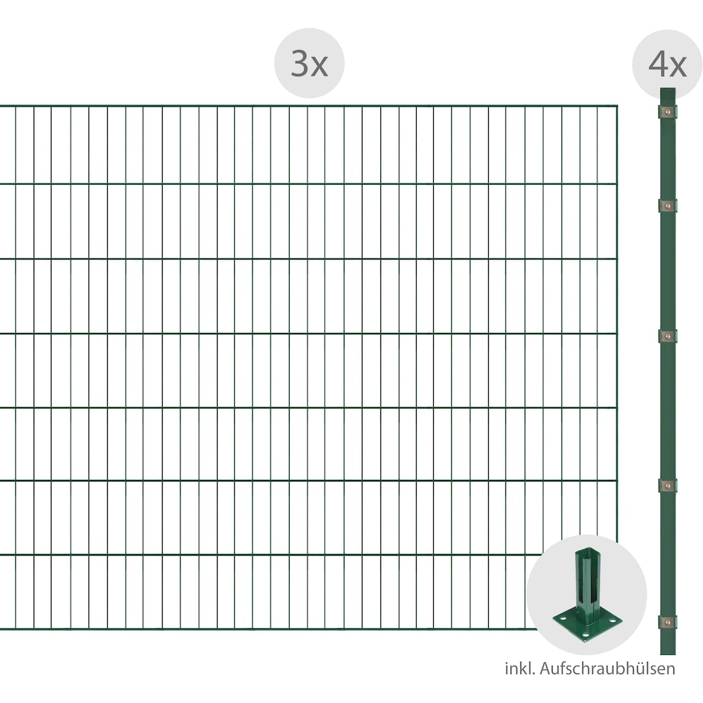 Arvotec Einstabmattenzaun »ESSENTIAL 140 zum Aufschrauben«, Zaunhöhe 140 cm, Zaunlänge 2 - 60 m