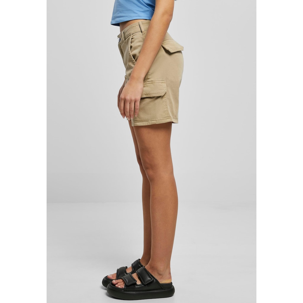 URBAN CLASSICS Cargohose »Urban Classics Damen Ladies High Waist Cargo Shorts«, (1 tlg.)