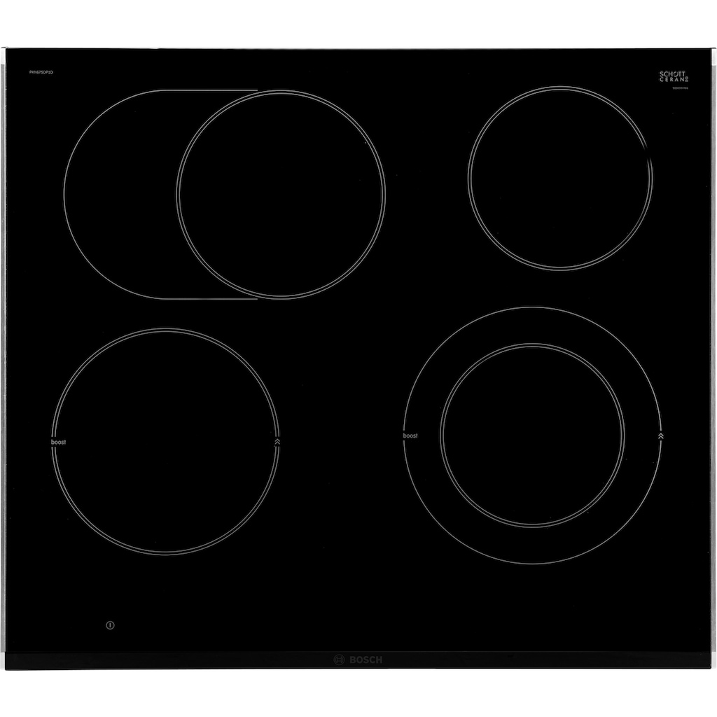 BOSCH Elektro-Kochfeld von SCHOTT CERAN®, PKN675DP1D