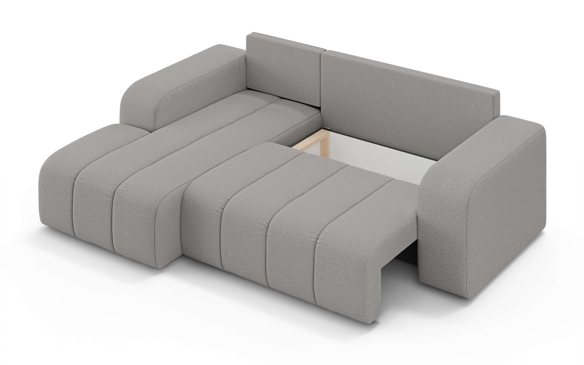 INOSIGN Ecksofa »CASSY L-Form, Schlafsofa mit Bettkasten, Maße B/T/H: 245/165/88 cm«, mit 2 Rückenkissen, Recamiere rechts oder links bestellbar