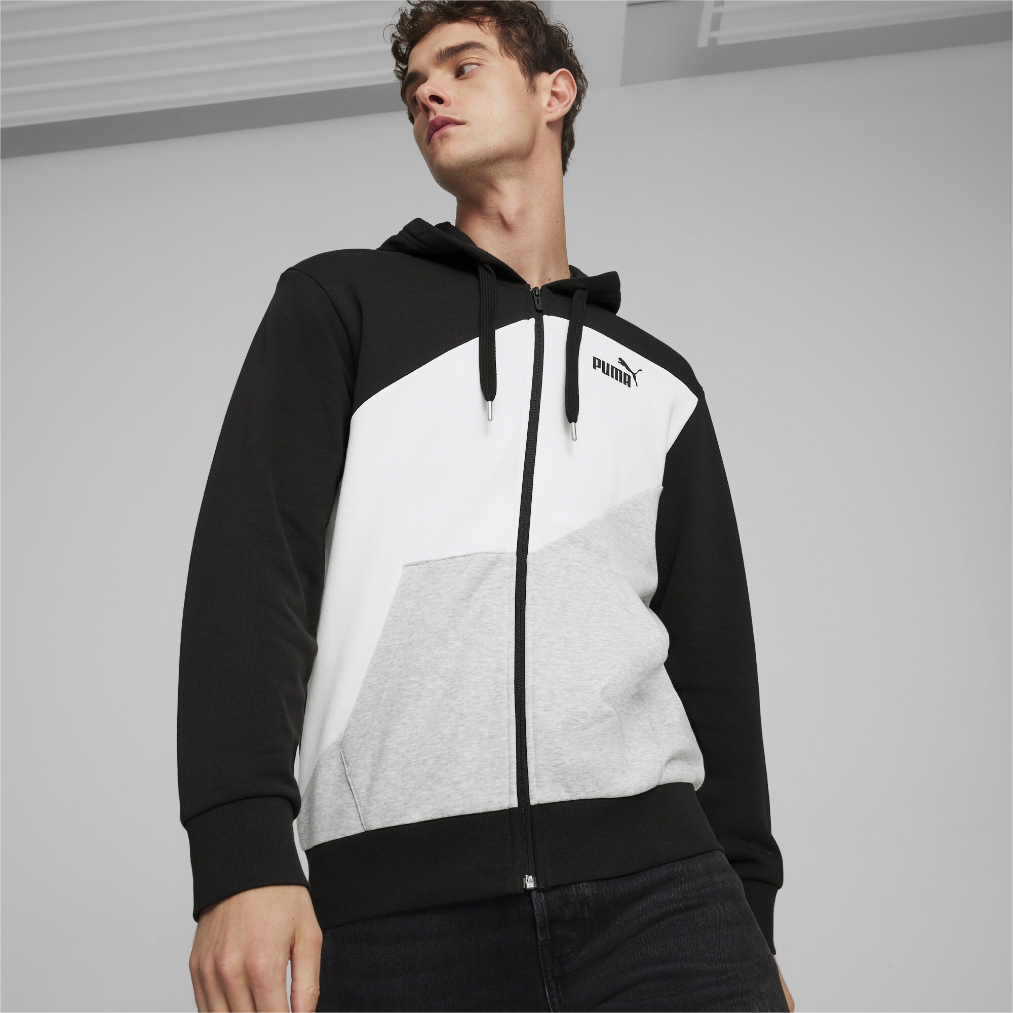 PUMA Sweatjacke »PUMA POWER Hoodie mit durchgehendem Reißverschluss Herren«