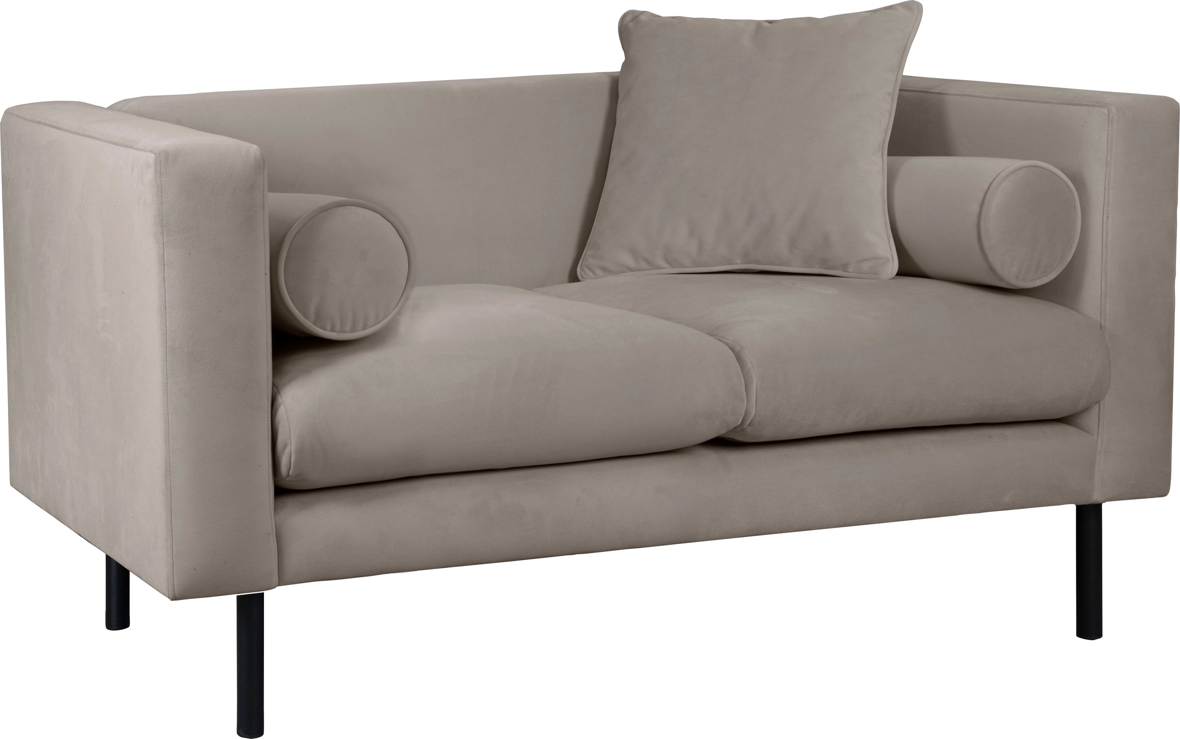 Guido Maria Kretschmer Home&Living 2-Sitzer »Lillibeth Designsofa mit Wellenunterfederung, Maße B/T/H: 155/74/83 cm«, Zierkissen als Wendekissen, in Samtoptik oder Cord